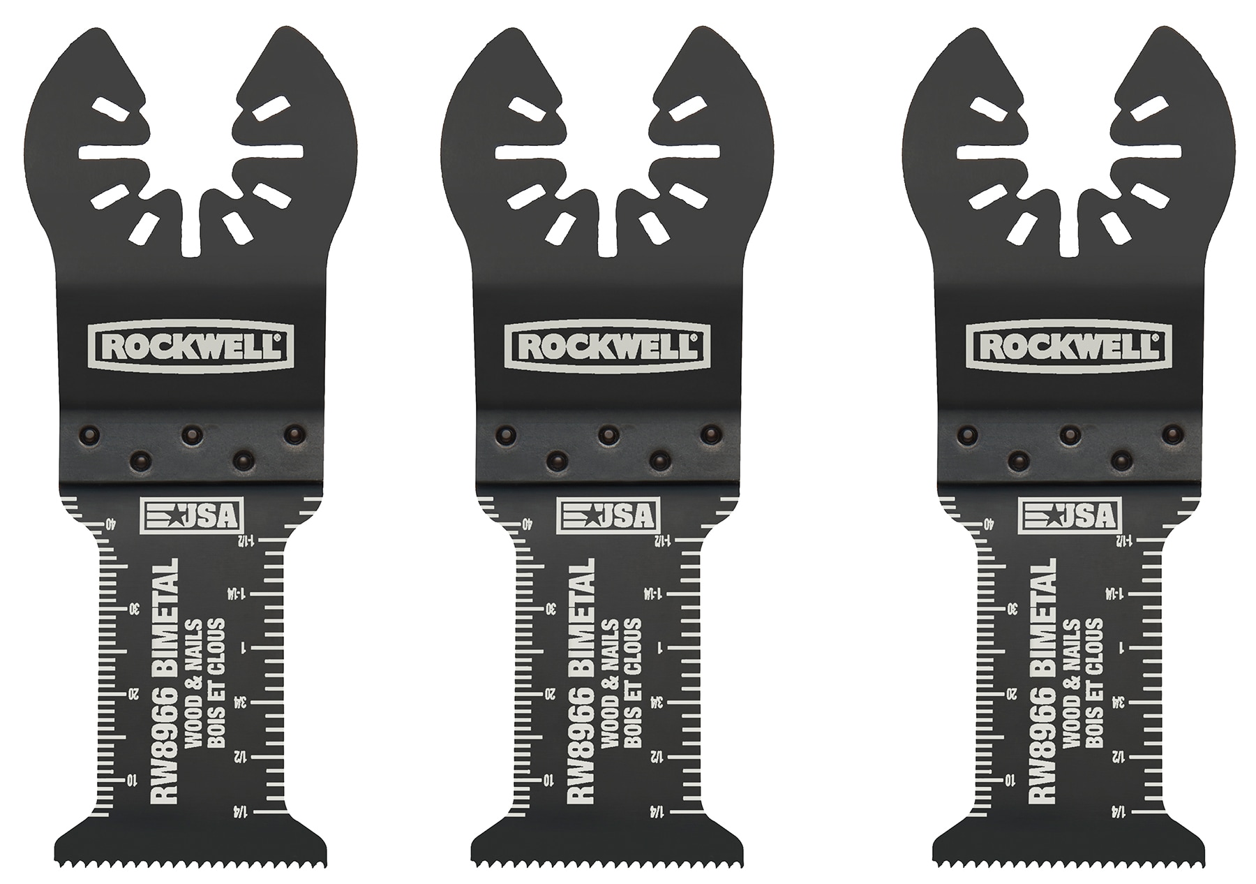 ROCKWELL Sonicrafter 3 - Pack Cuchilla de herramienta oscilante bimetálica RW8966.3
