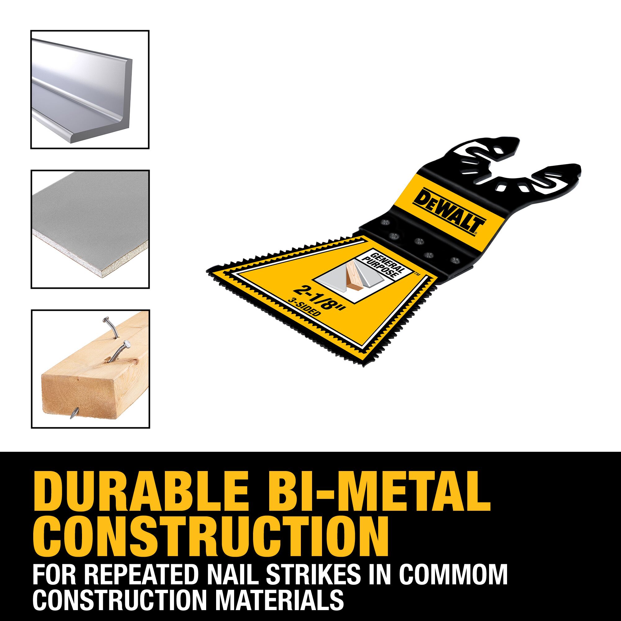 Hoja para herramienta oscilante DEWALT de bimetálico DWA4283