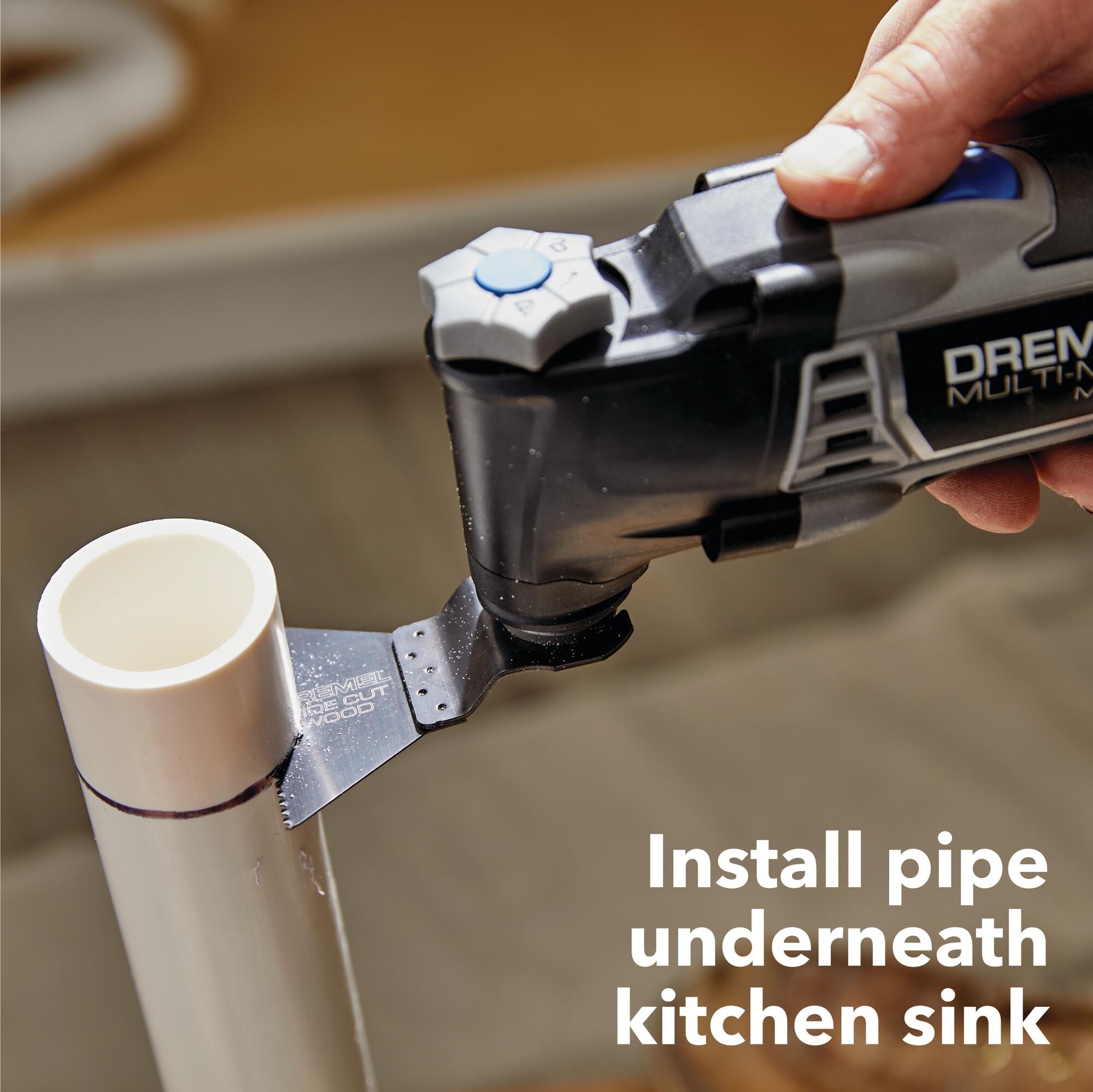 Cuchilla para herramienta oscilante Dremel Universal True Fit PVC Flush Cutting de acero al alto carbono MM105W-1