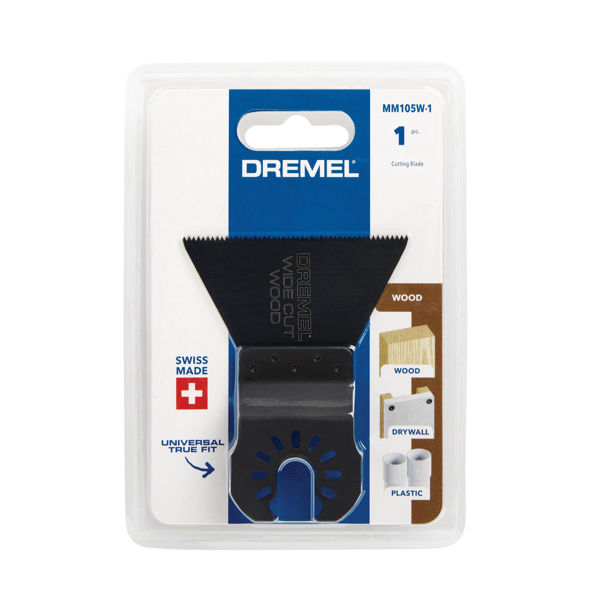 Cuchilla para herramienta oscilante Dremel Universal True Fit PVC Flush Cutting de acero al alto carbono MM105W-1