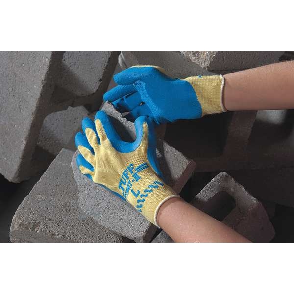 Guantes recubiertos resistentes a cortes Showa, Nivel de corte A3, calibre 10, amarillos, M (8) - KV300M-08