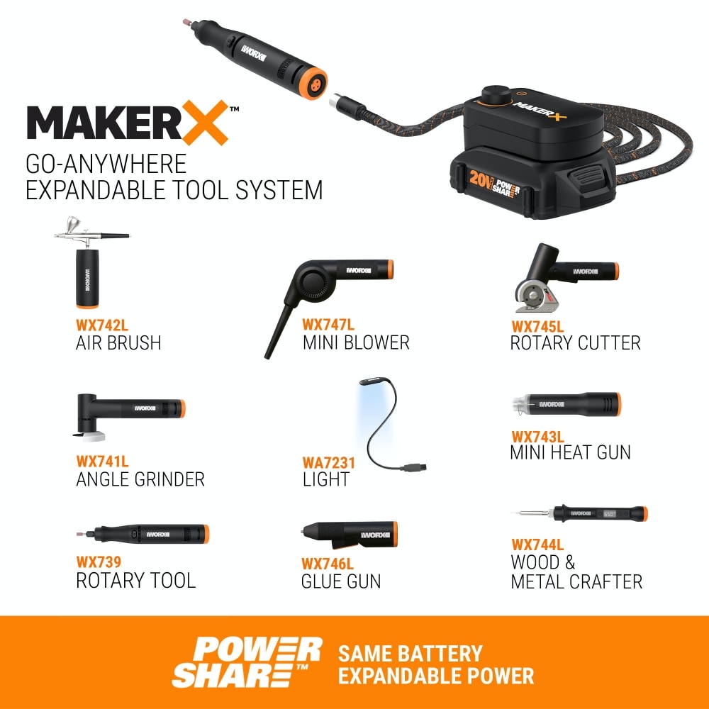 Cargador para Herramienta Rotativa WORX 4-en-1 WA7151
