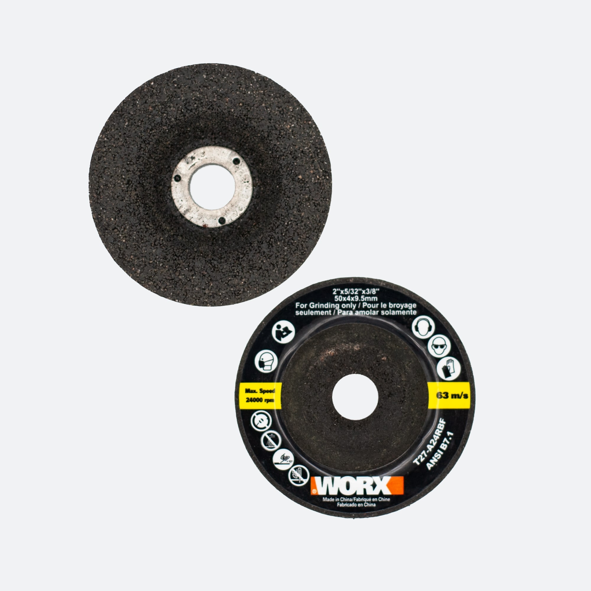 Set de Accesorios de 5 Piezas de Rueda de Rectificado/Afilado de Acero 2-en-1 WORX MakerX WA7257