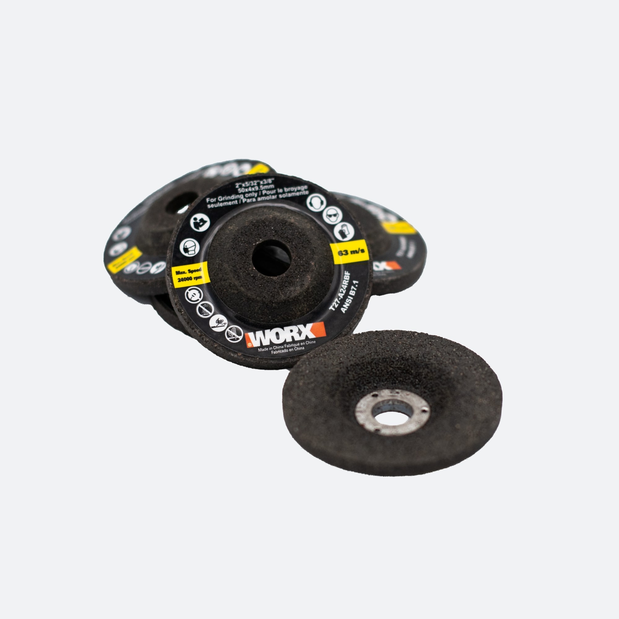 Set de Accesorios de 5 Piezas de Rueda de Rectificado/Afilado de Acero 2-en-1 WORX MakerX WA7257