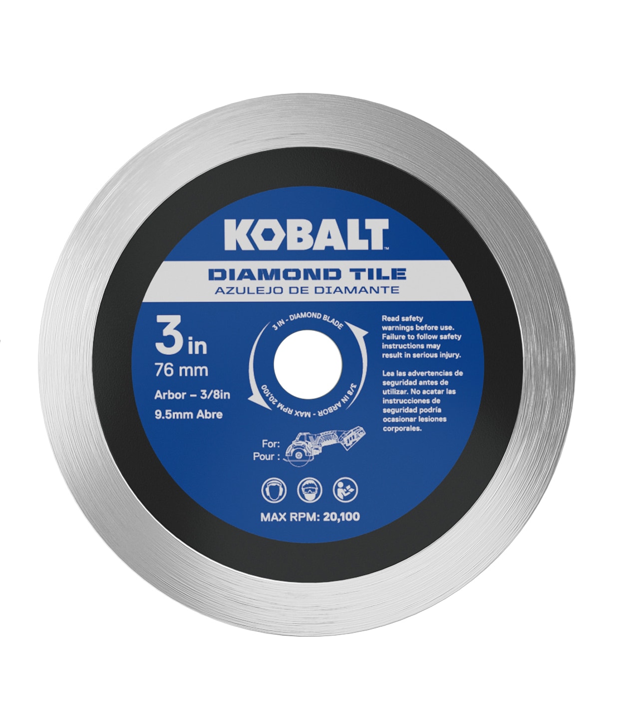 Disco de corte con grano de diamante Kobalt de 3 pulgadas KTW 224-03