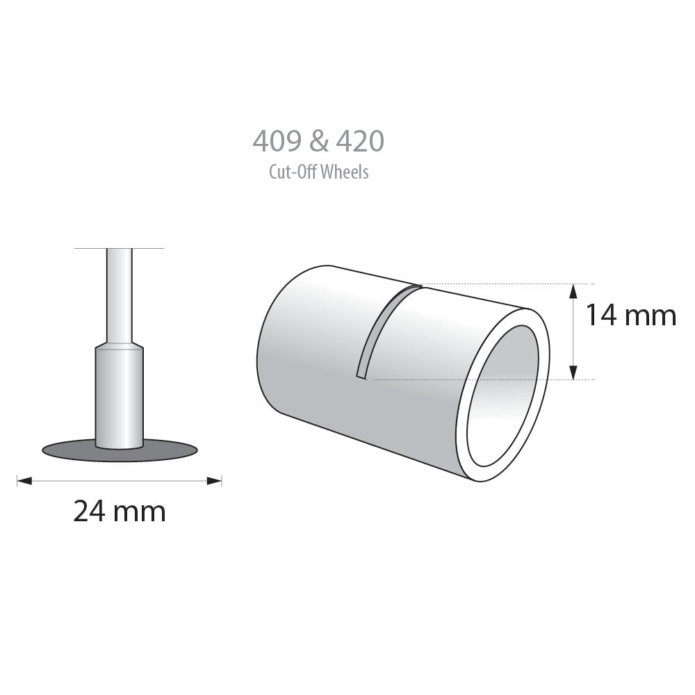 Accesorio de corte de rueda de fibra de 15/16 pulgadas de 20 piezas de Dremel 5000420