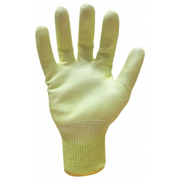 Guantes recubiertos de alto rendimiento Ironclad, resistentes al corte y visibles, calibre 13, amarillos, talla 2XL - G-IKC3HSY-06-XXL.
