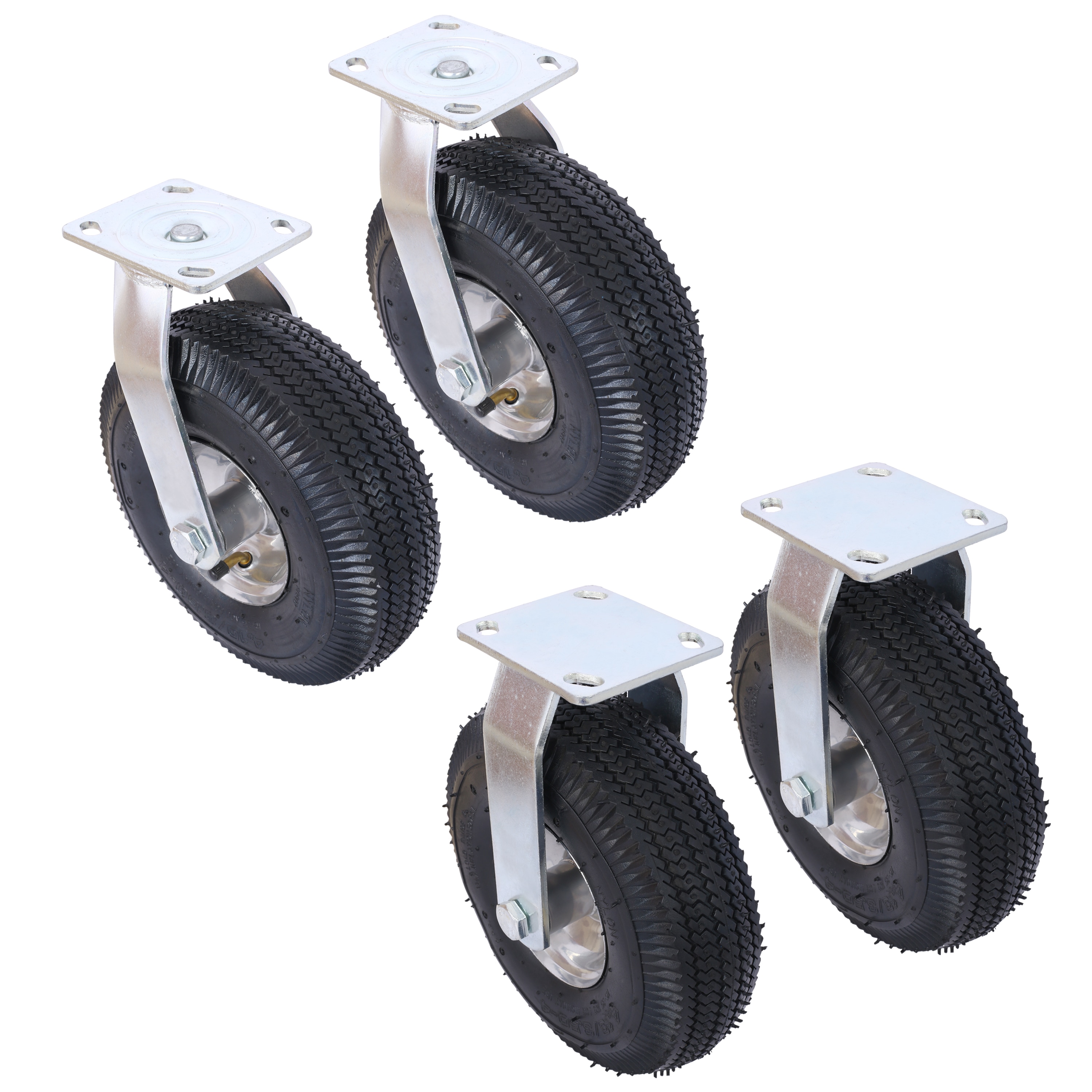 Juego de accesorios para llantas Siavonce N/O de 4 piezas de acero multipropósito XH30466