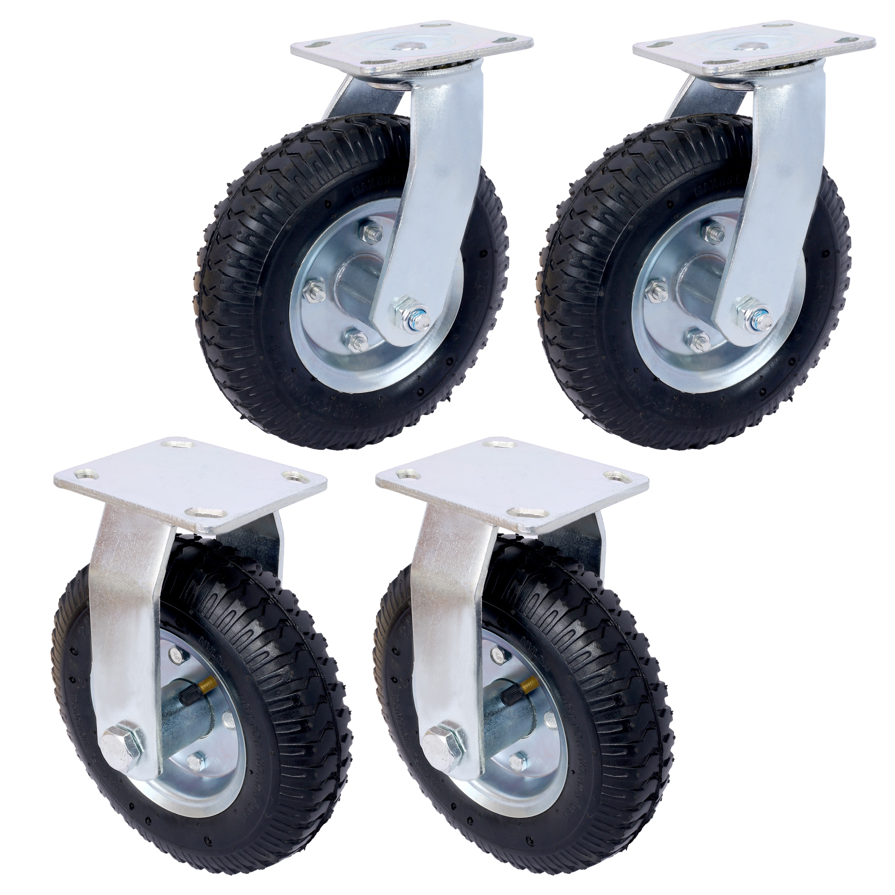 Juego de Accesorios Multipropósito para Ruedas Siavonce N/O de 4 Piezas Set de Acero XH30461