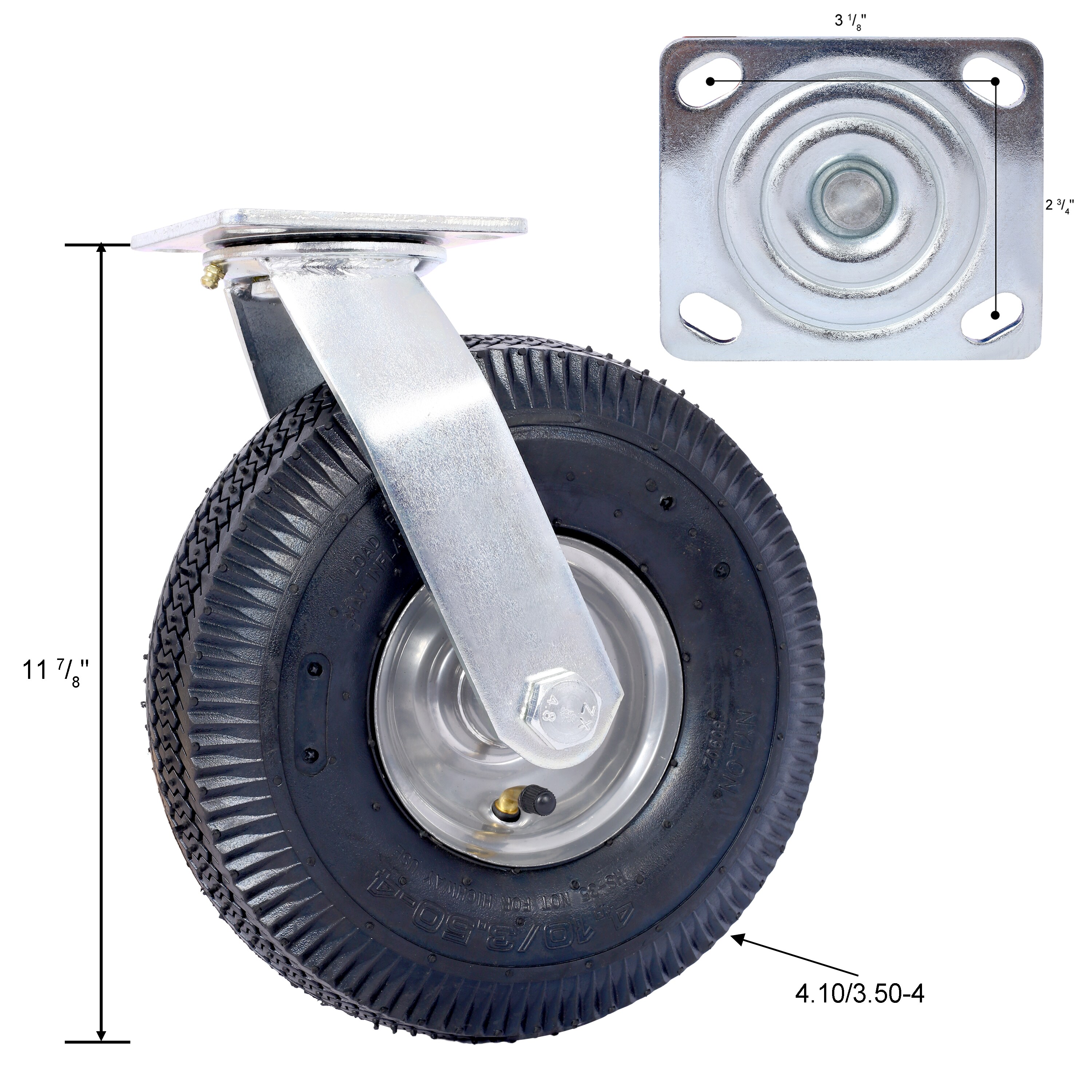 Juego de 2 piezas de acero Siavonce N/O - Set de accesorios multipropósito para ruedas XH30464