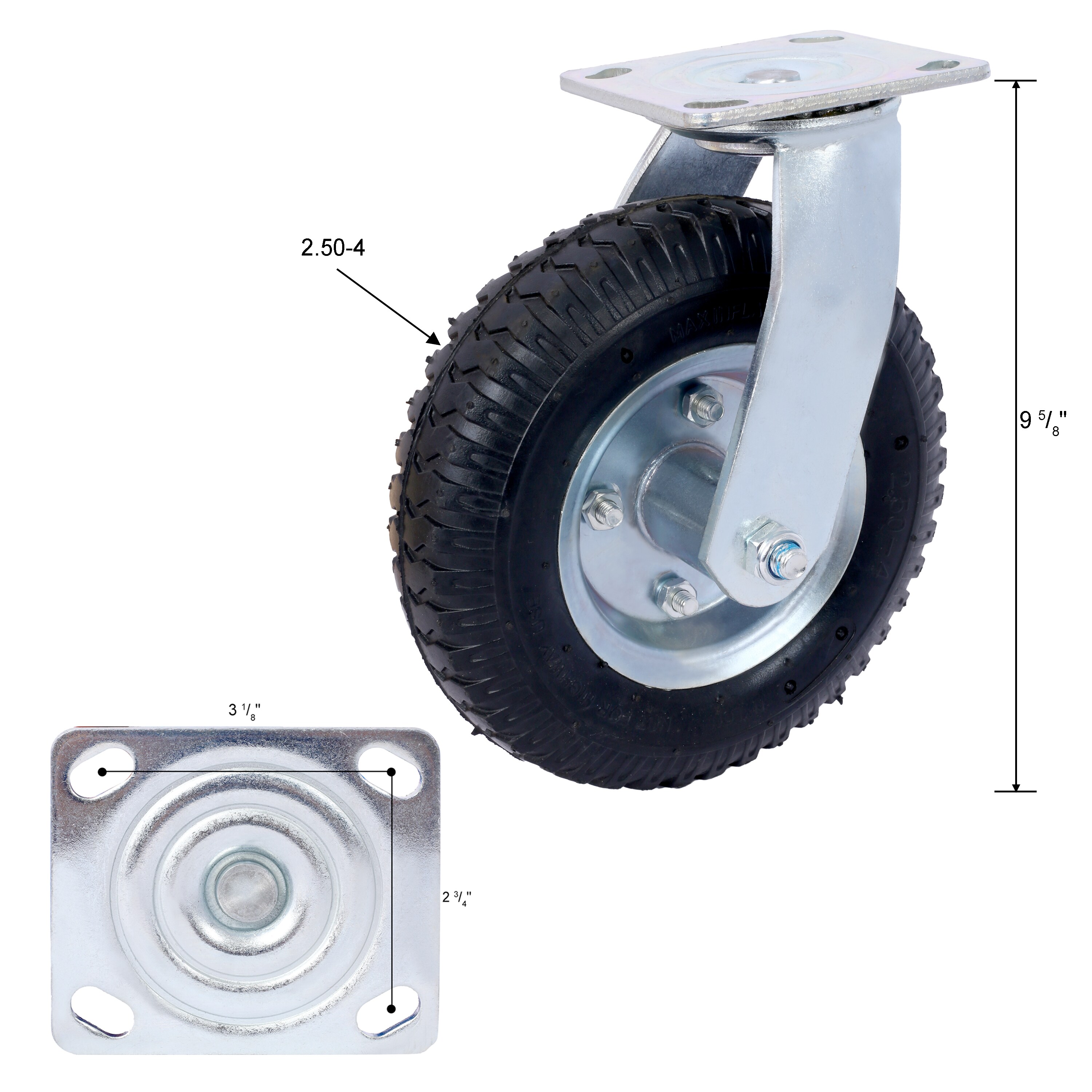 Juego de 2 piezas de acero Siavonce N/O - Set multipropósito de accesorios para ruedas XH30457