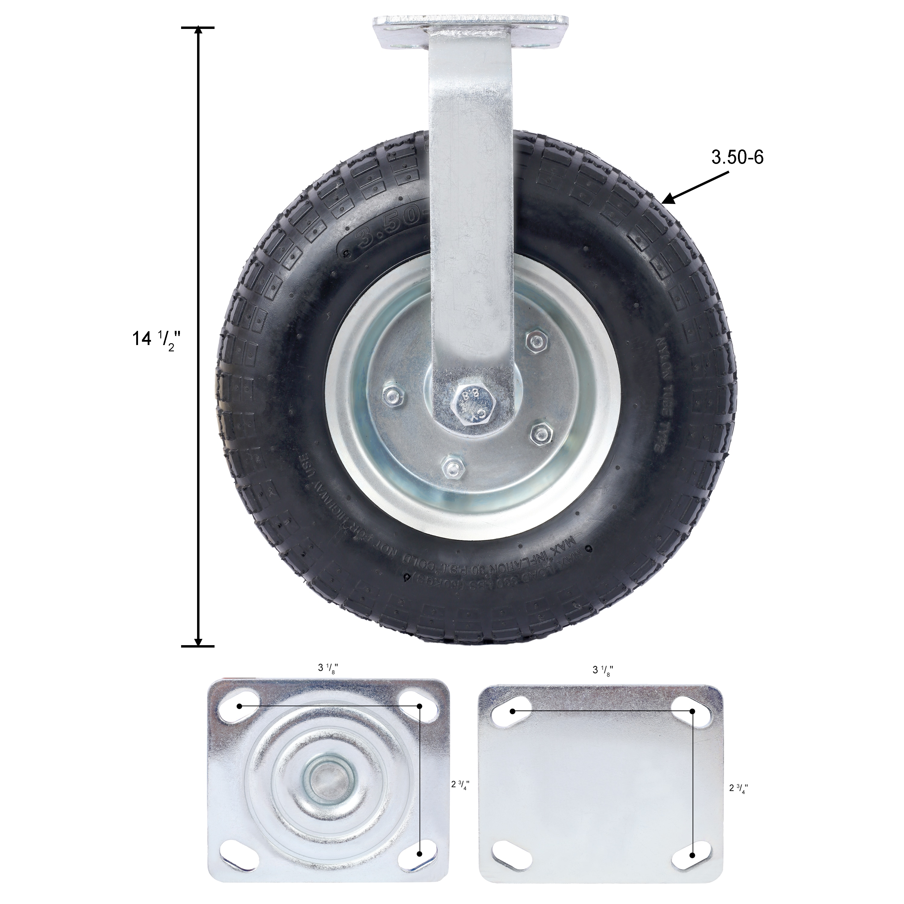 Juego de accesorios multipropósito para ruedas Siavonce N/O 4 piezas de acero XH30469