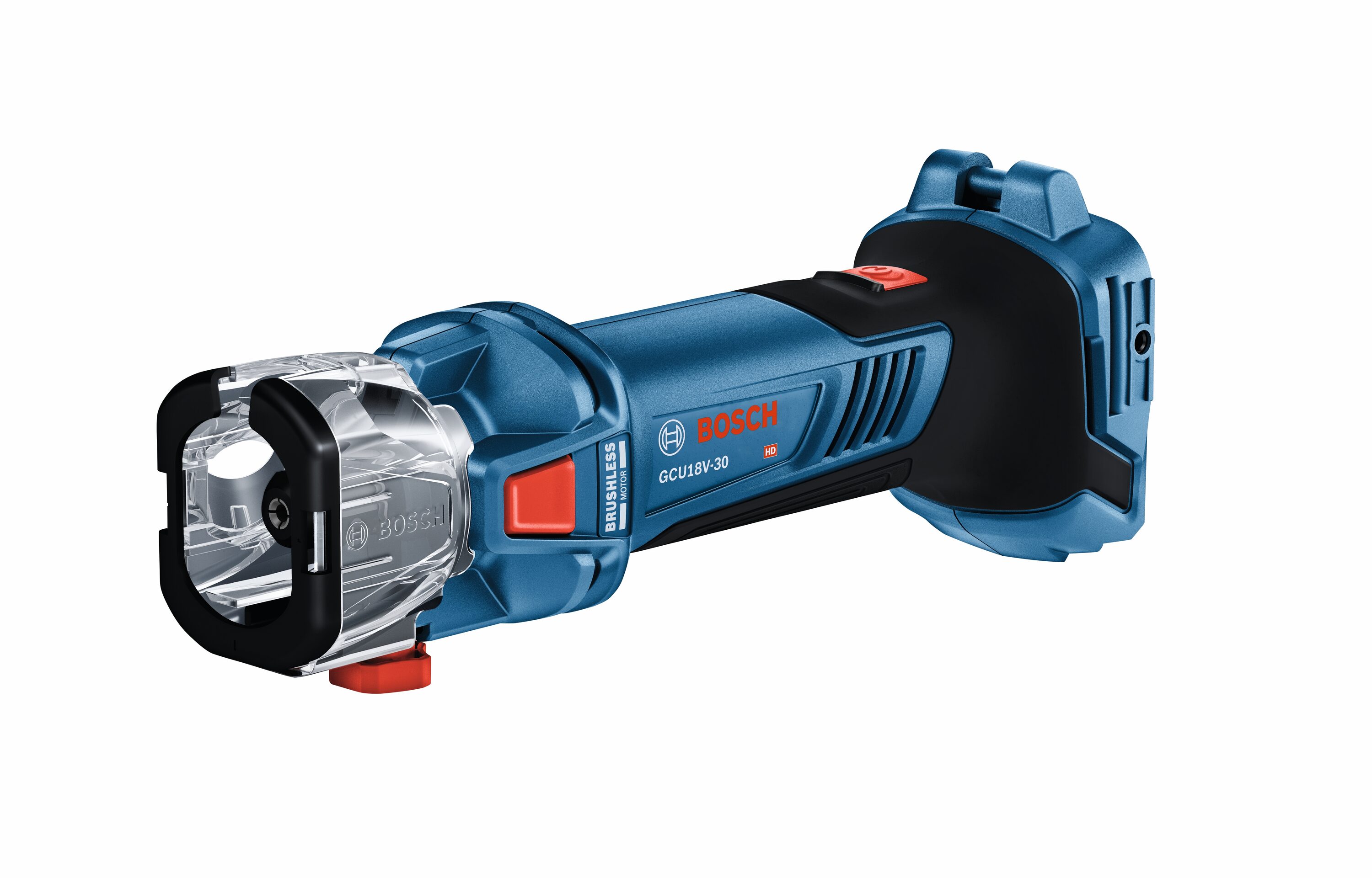 Herramienta rotativa inalámbrica Bosch de 18 voltios y 1 velocidad para corte (batería no incluida) GCU18V-30N