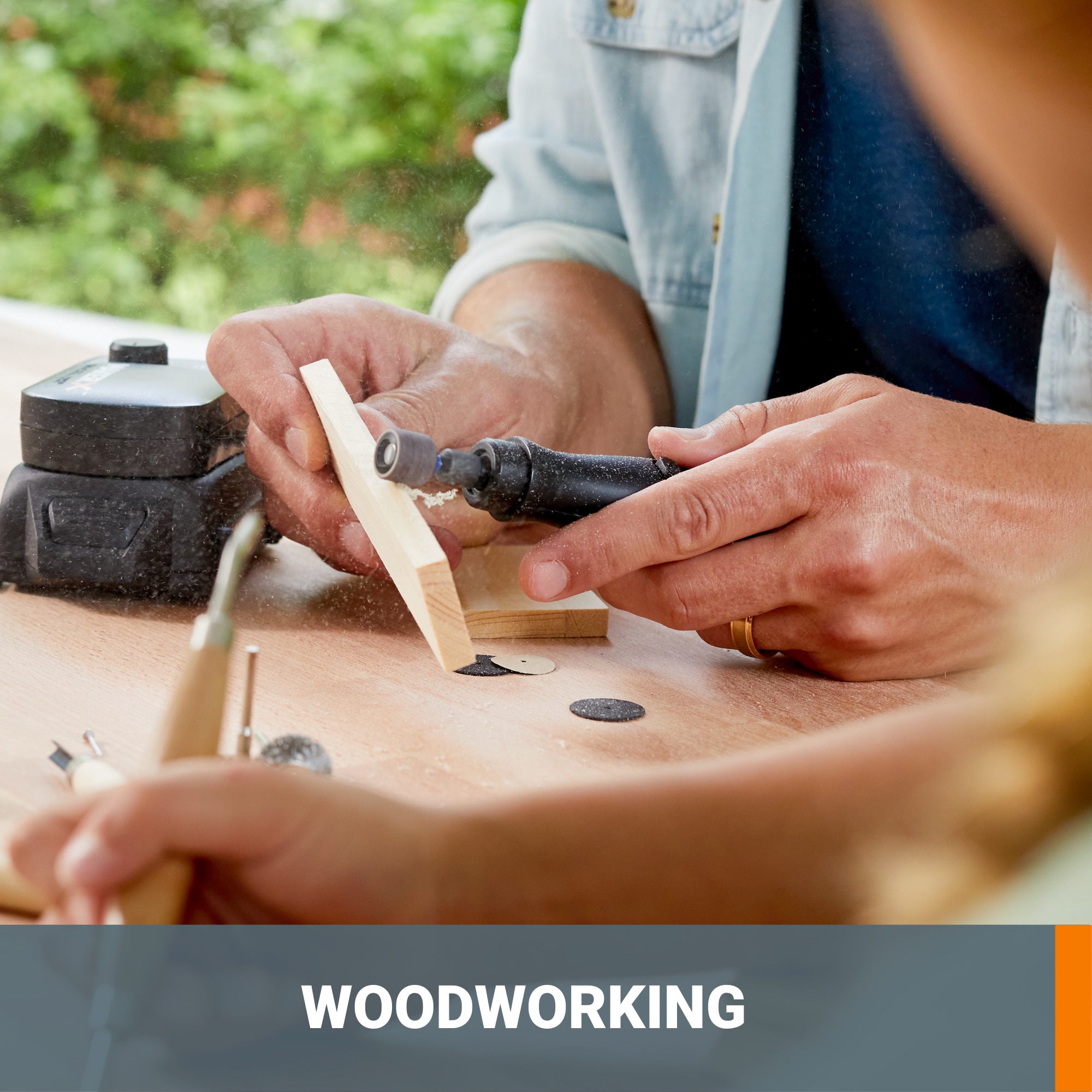 Kit de herramientas rotativas inalámbricas WORX MakerX de velocidad variable de 20 voltios máximo para manualidades (batería incluida) (cargador incluido) WX989L