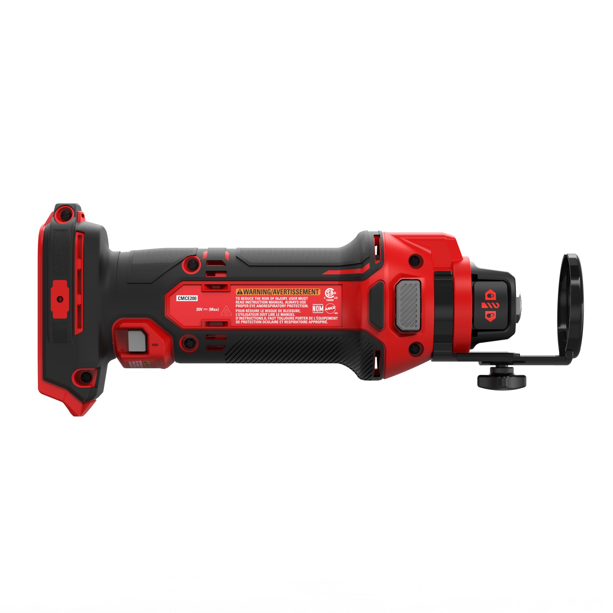 Herramienta de recorte CRAFTSMAN V20 1 velocidad 20 voltios máx. Herramienta rotativa inalámbrica para enrutamiento (batería no incluida) CMCE200B