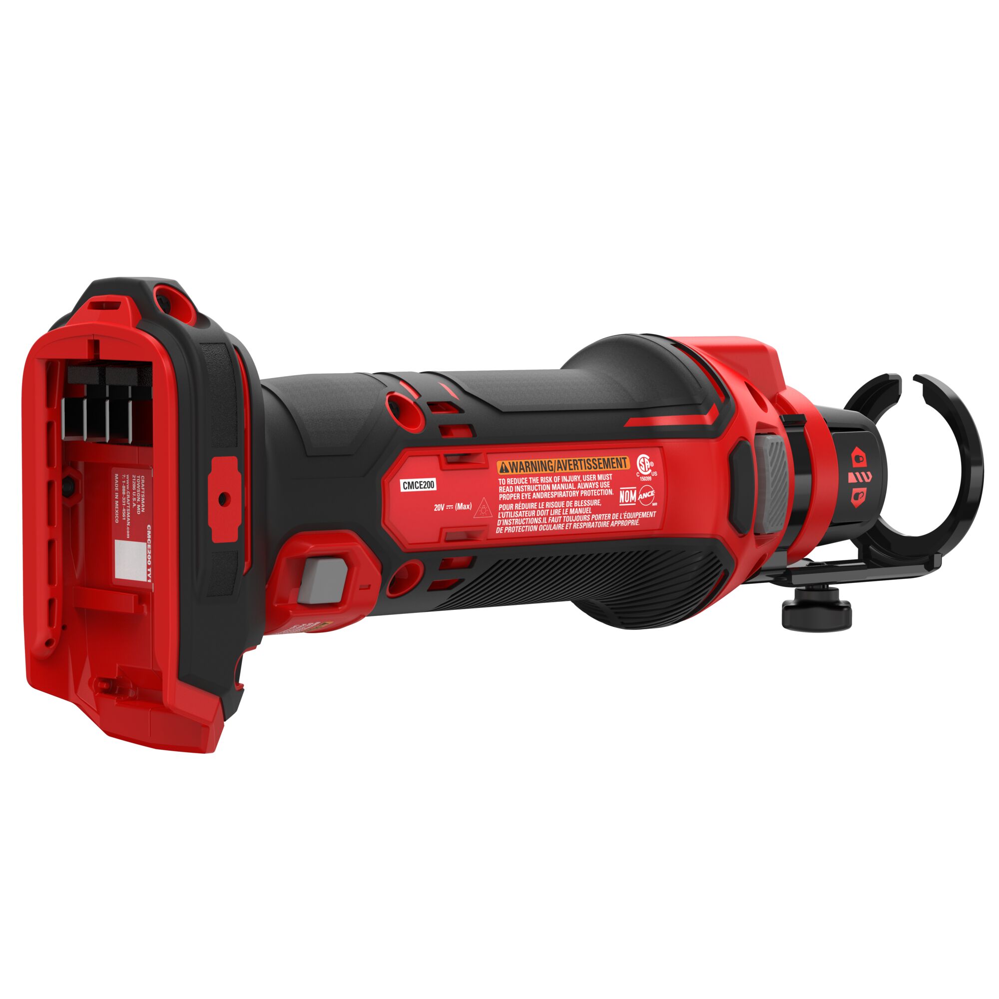 Herramienta de recorte CRAFTSMAN V20 1 velocidad 20 voltios máx. Herramienta rotativa inalámbrica para enrutamiento (batería no incluida) CMCE200B