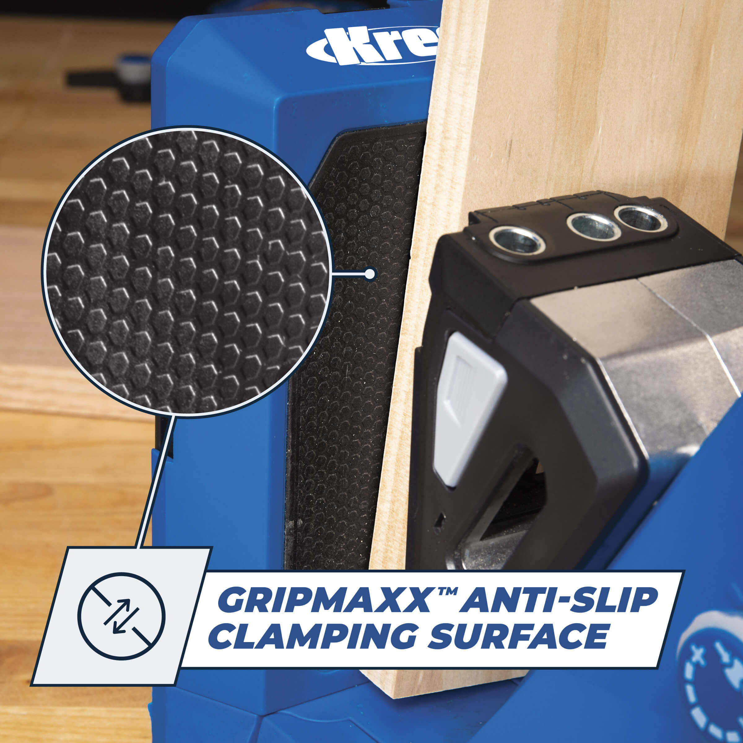 Kreg Pocket-Hole Jig 720PRO Plus - Plantilla avanzada y premium para uniones sólidas, sujeción Automaxx, anti deslizamiento GripMaxx KPHJ720PROL