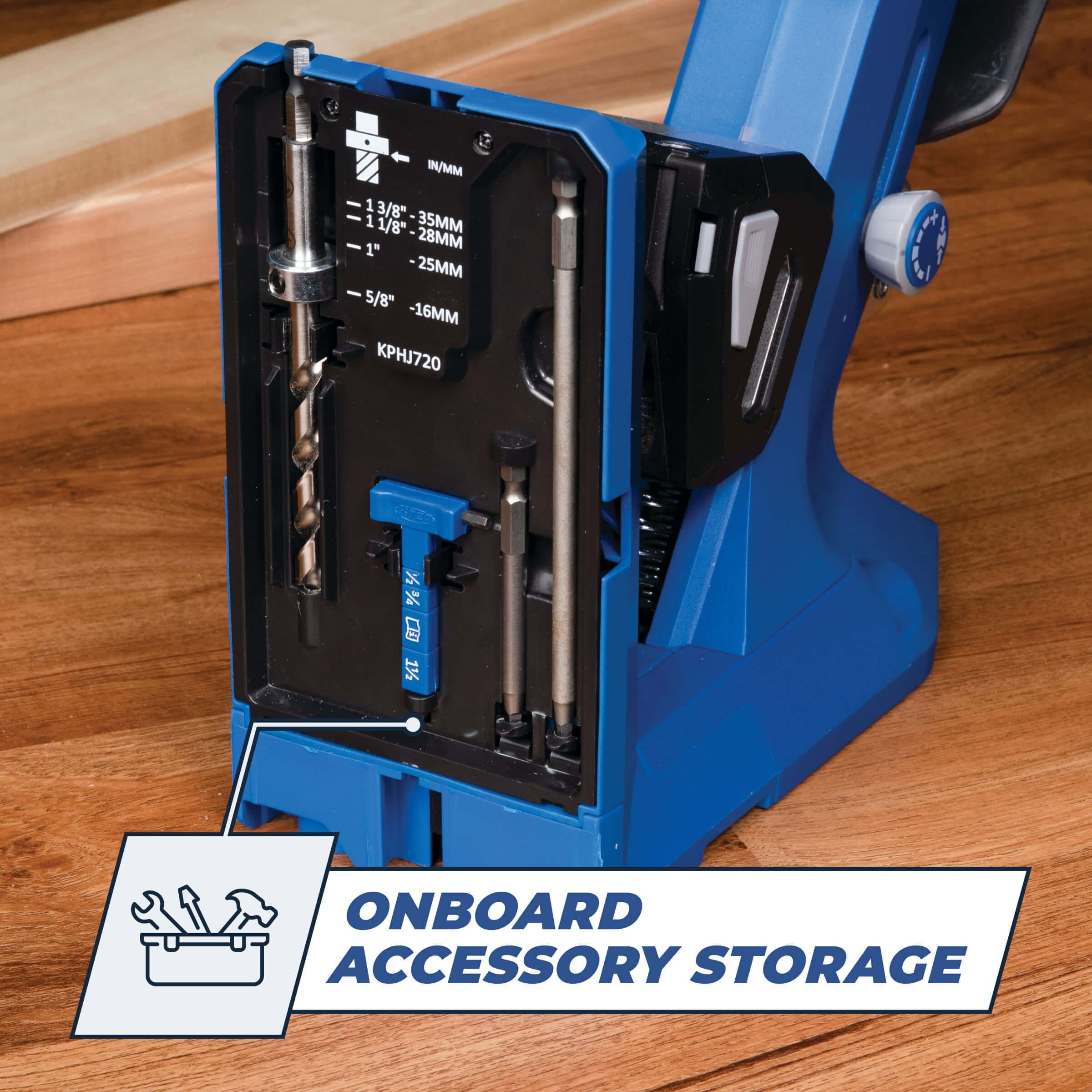 Kreg Pocket-Hole Jig 720PRO Plus - Plantilla avanzada y premium para uniones sólidas, sujeción Automaxx, anti deslizamiento GripMaxx KPHJ720PROL
