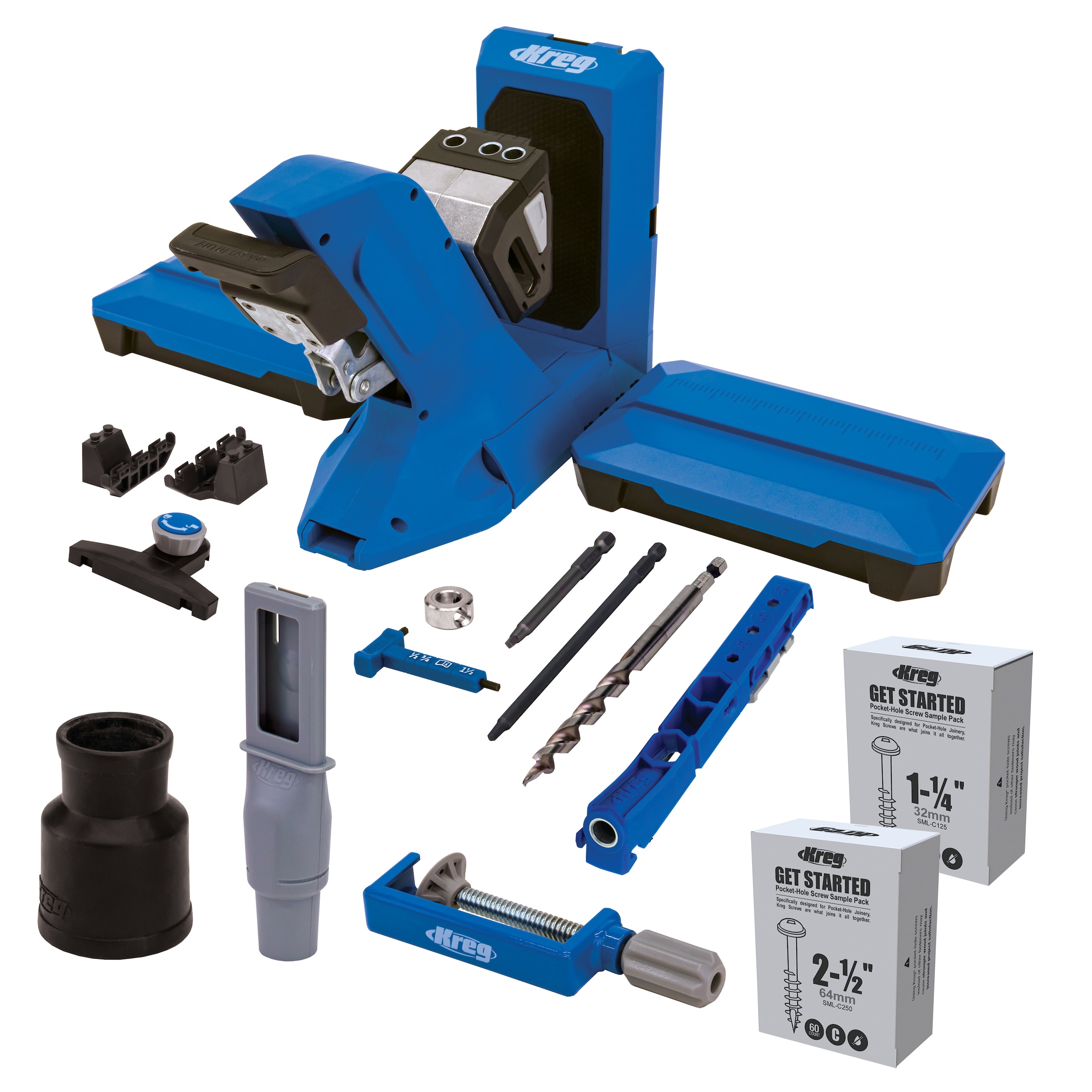Kreg Pocket-Hole Jig 720PRO Plus - Plantilla avanzada y premium para uniones sólidas, sujeción Automaxx, anti deslizamiento GripMaxx KPHJ720PROL