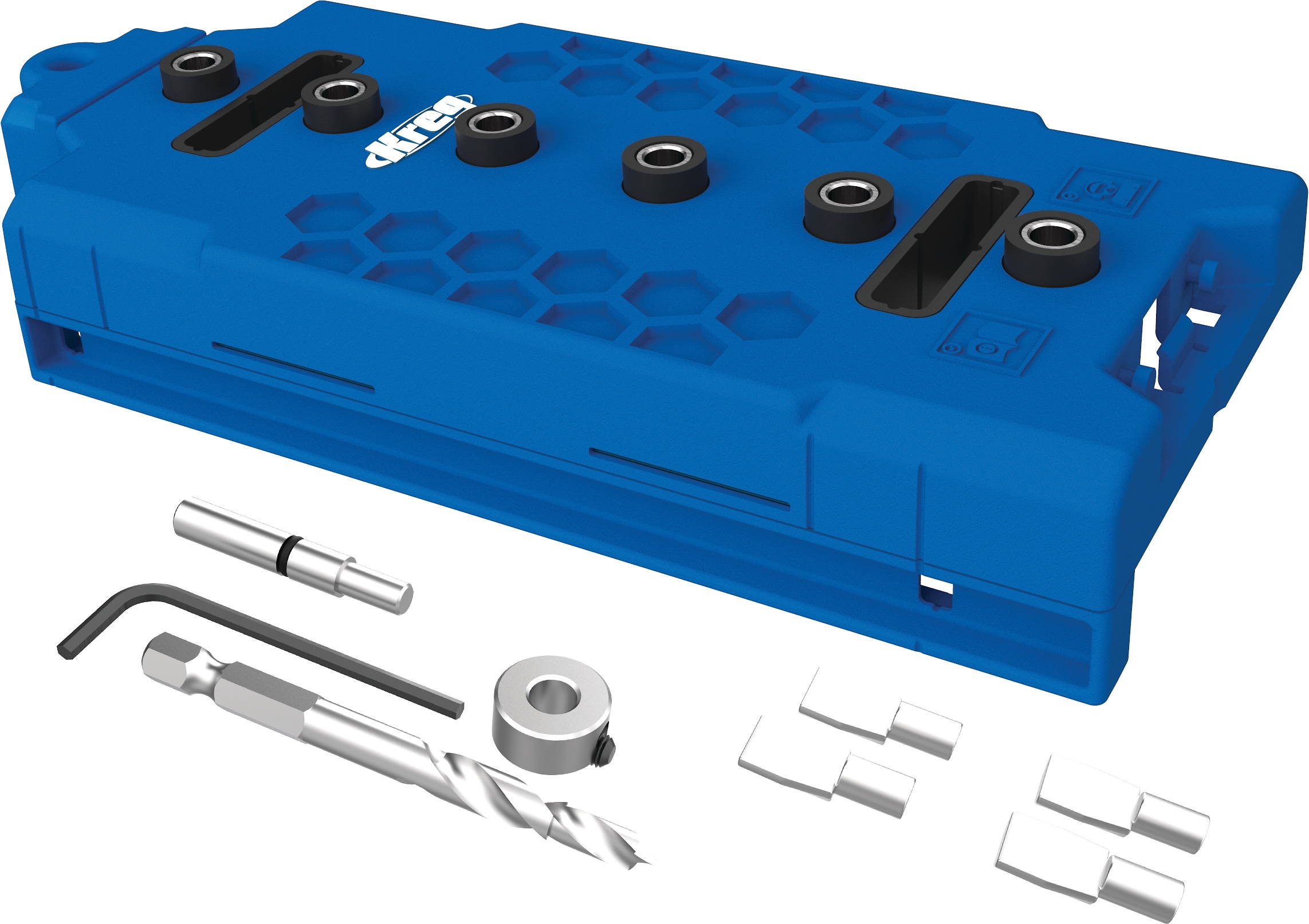 Plantilla para clavija de repisa Kreg 5mm - Crea agujeros perfectamente espaciados a intervalos de 1-1/4 pulgadas (32 mm) KMA3232