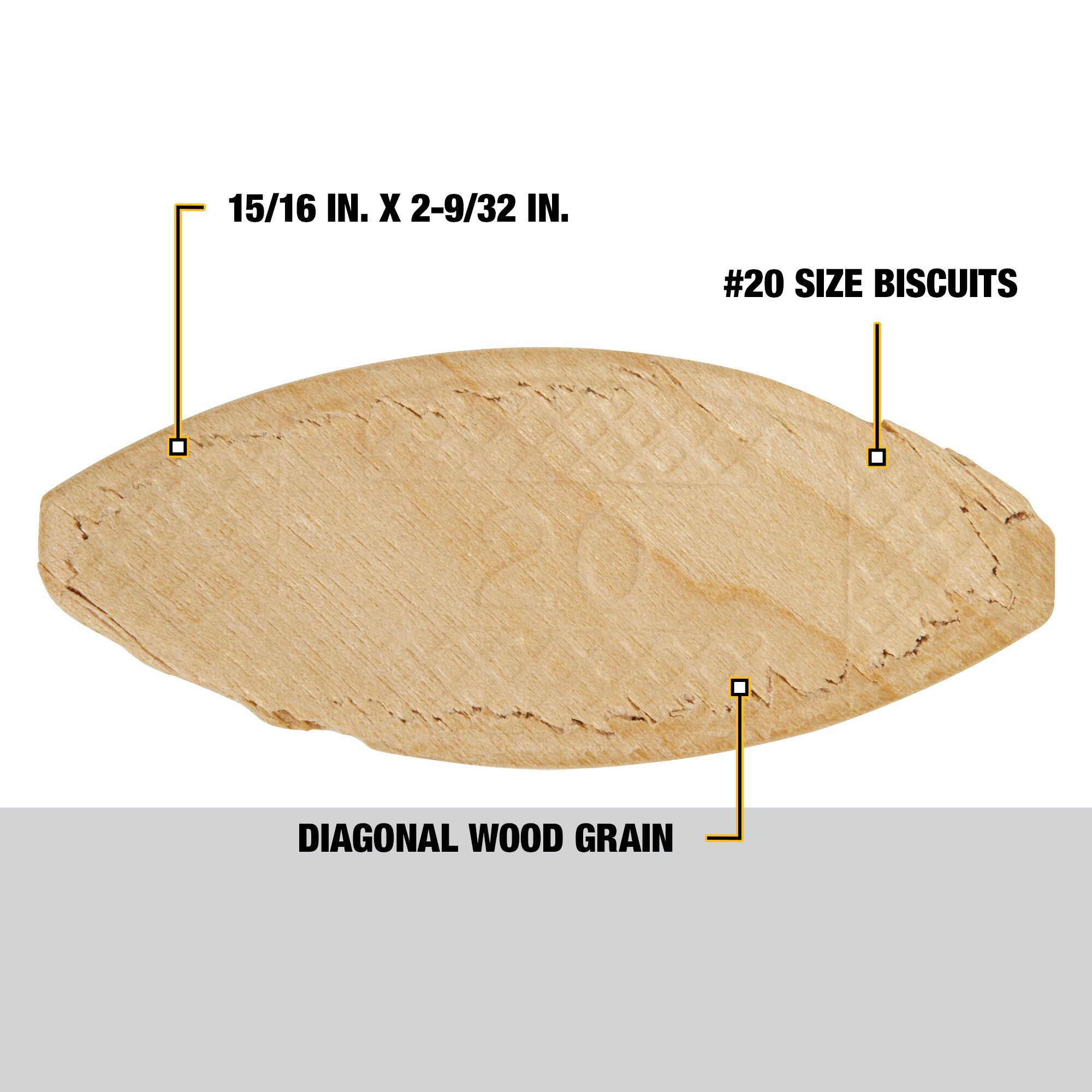 Tubo DEWALT de 100 galletas de tamaño No. 20 DW6825