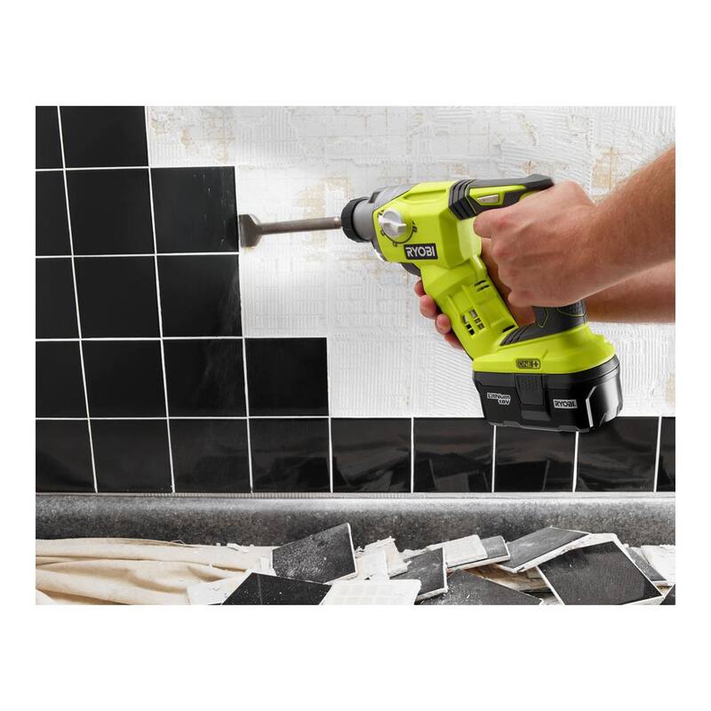 RYOBI ONE+ Taladro martillo rotativo inalámbrico de 18V de iones de litio de 1/2 pulgadas SDS-Plus (solo herramienta) - P222