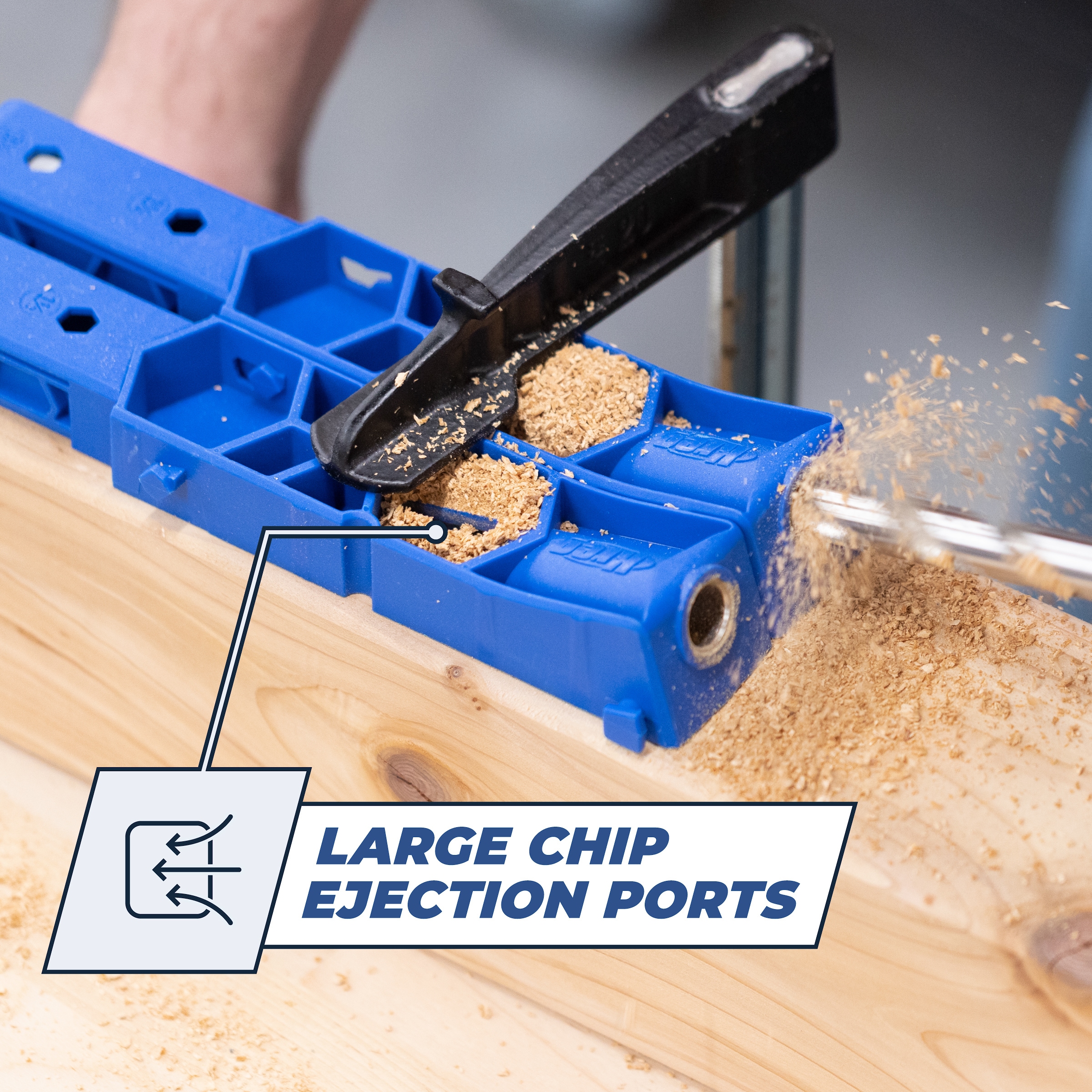 Kreg Pocket-Hole Jig XL - Tamaño ajustable, guías de perforación doble desmontables, sujeción segura KPHJ920