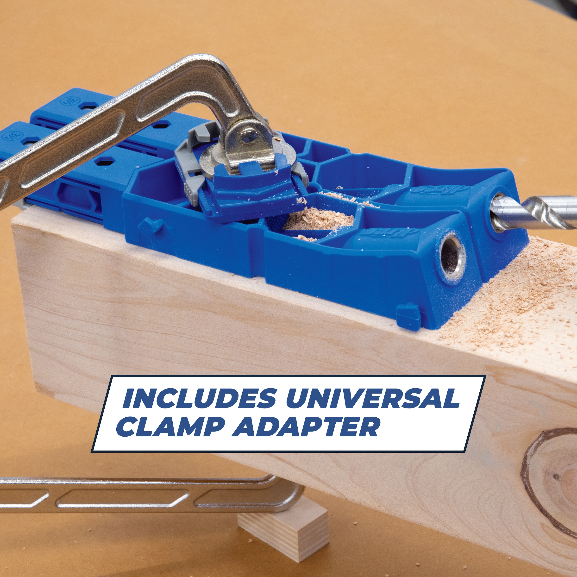Kreg Pocket-Hole Jig XL - Tamaño ajustable, guías de perforación doble desmontables, sujeción segura KPHJ920
