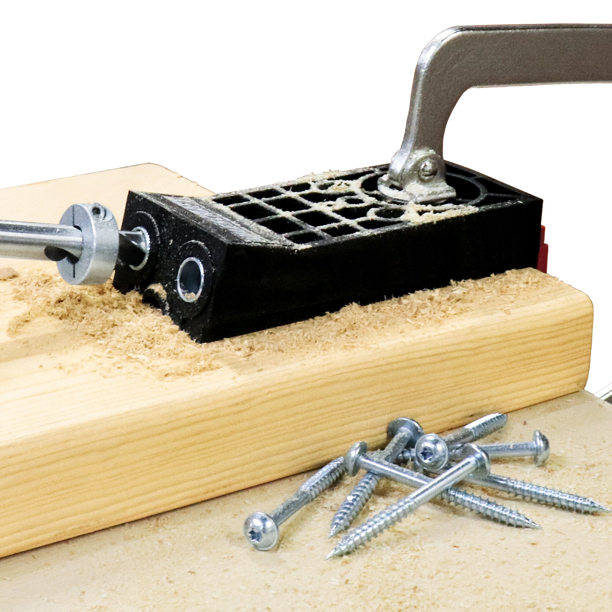 Milescraft Pocketjig300 Kit de plantilla para ensamblar orificios ocultos de alta resistencia 13260003