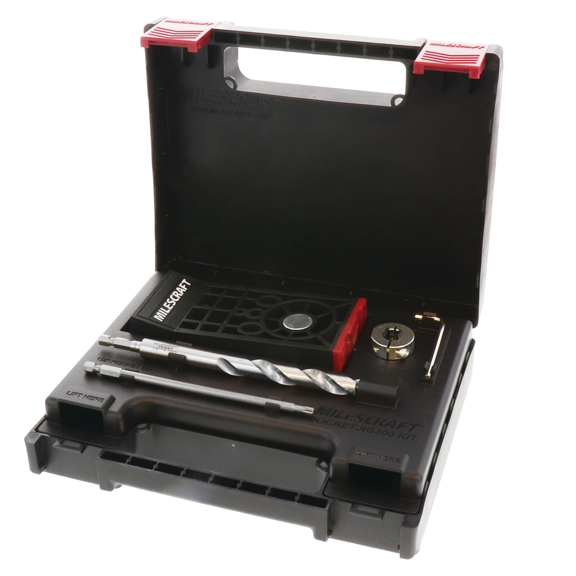 Milescraft Pocketjig300 Kit de plantilla para ensamblar orificios ocultos de alta resistencia 13260003