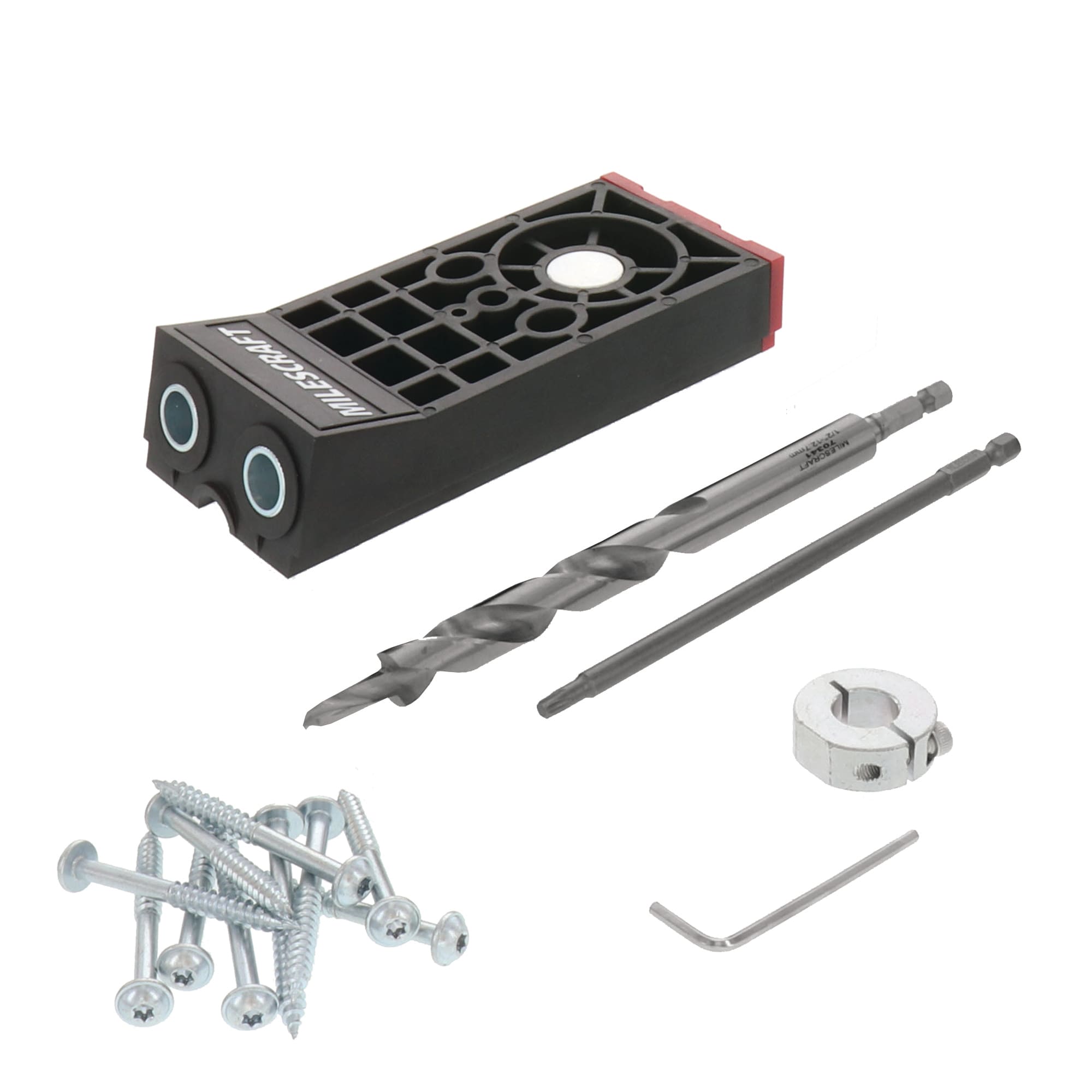 Milescraft Pocketjig300 Kit de plantilla para ensamblar orificios ocultos de alta resistencia 13260003