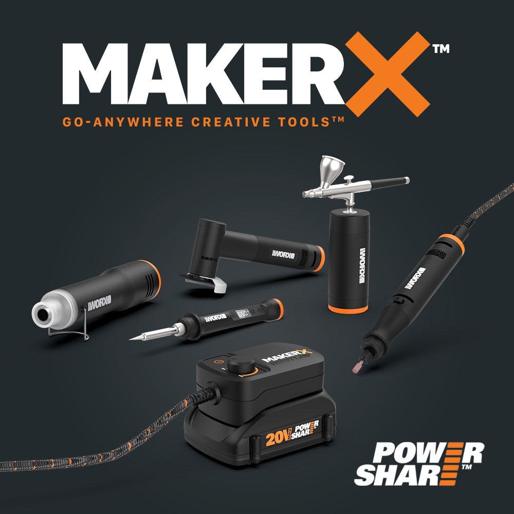 Kit de Accesorios para Herramienta Rotativa WORX MakerX para Todas las Herramientas Rotativas Estándar (201 Piezas) WA7208