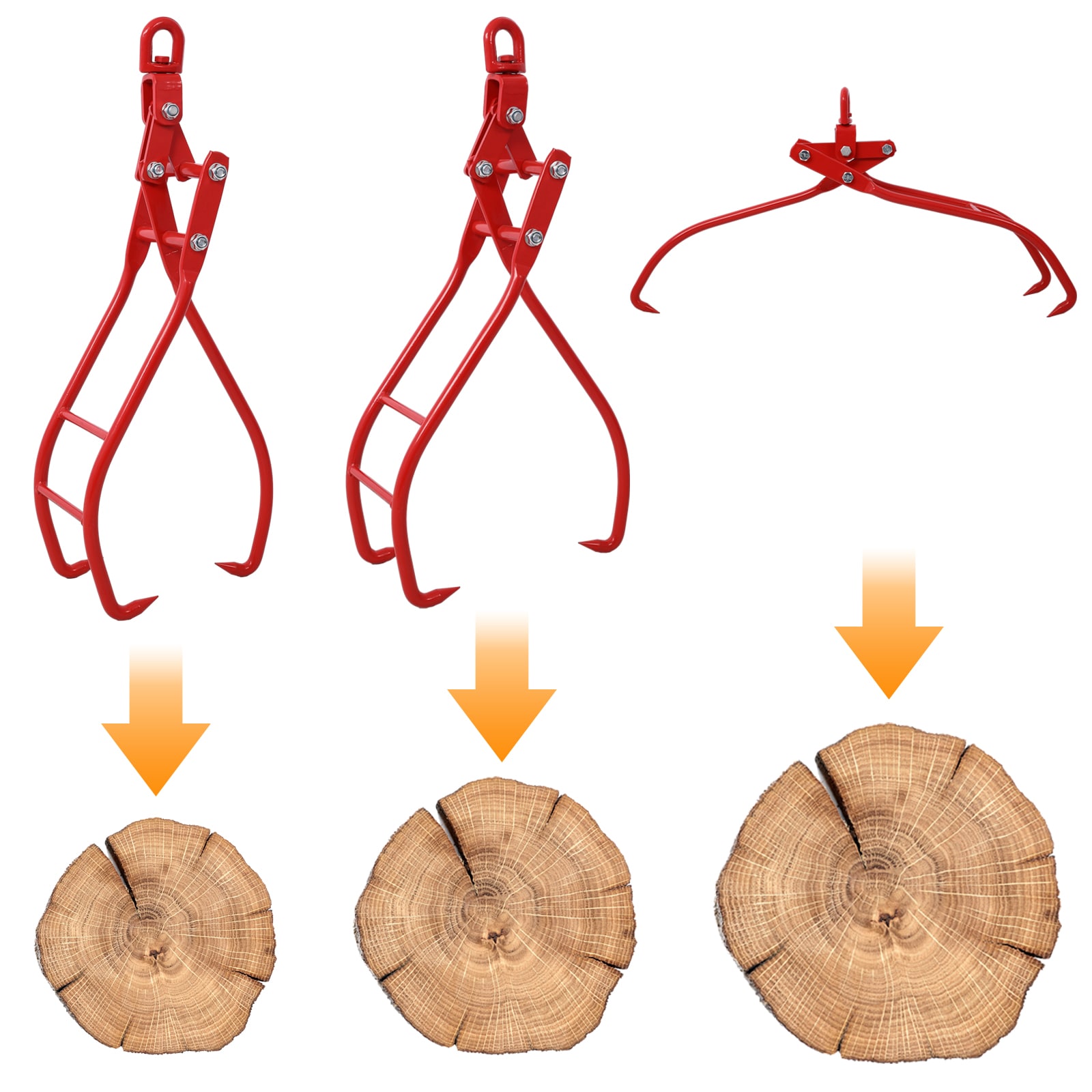 Garra de tronco de diseño de águila de Siavonce de 36 pulgadas para pinza de troncos, levantamiento de troncos, agarres de troncos, levantamiento de madera para camión, ATV, tractor y skidder XH03908