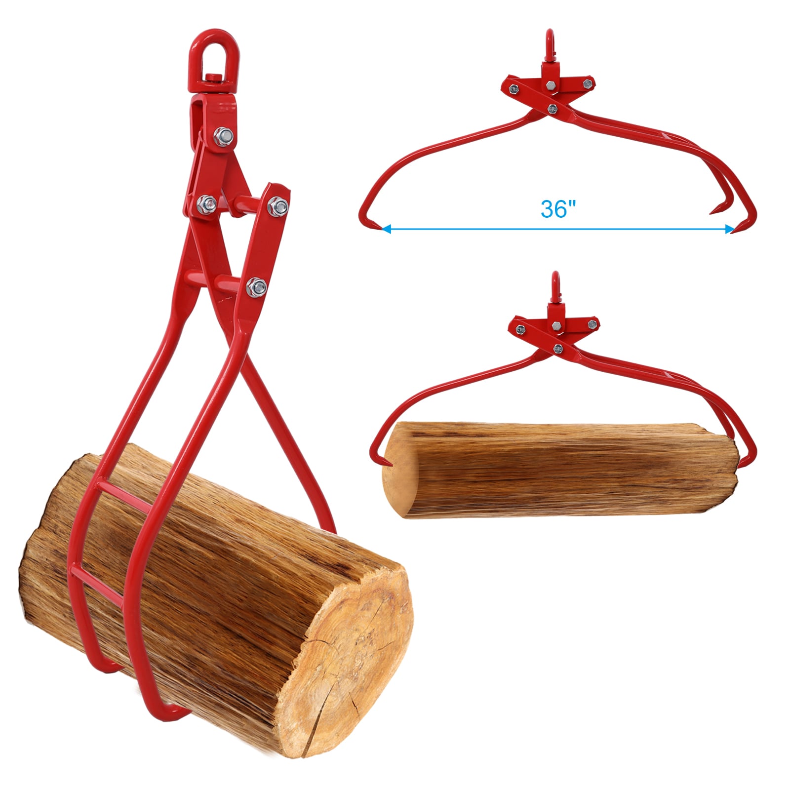 Garra de tronco de diseño de águila de Siavonce de 36 pulgadas para pinza de troncos, levantamiento de troncos, agarres de troncos, levantamiento de madera para camión, ATV, tractor y skidder XH03908