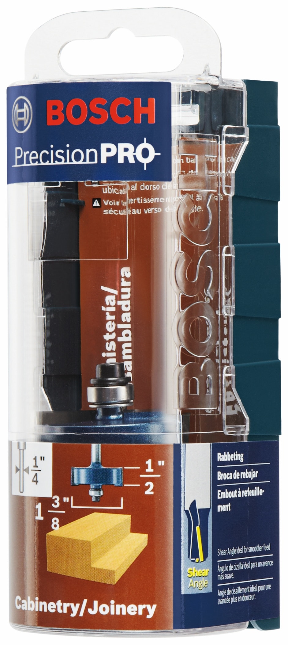 Broca para router con rodamiento de carburo de 1-3/8 pulgadas Bosch 85614MC