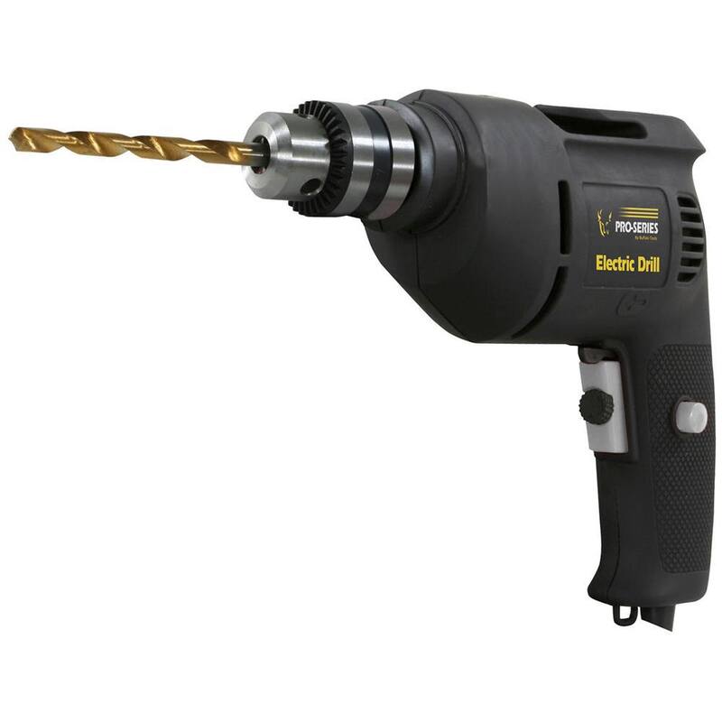 Serie PRO 3.8 amperios Taladro eléctrico de velocidad variable reversible con cable de 3/8 pulgadas - 807844