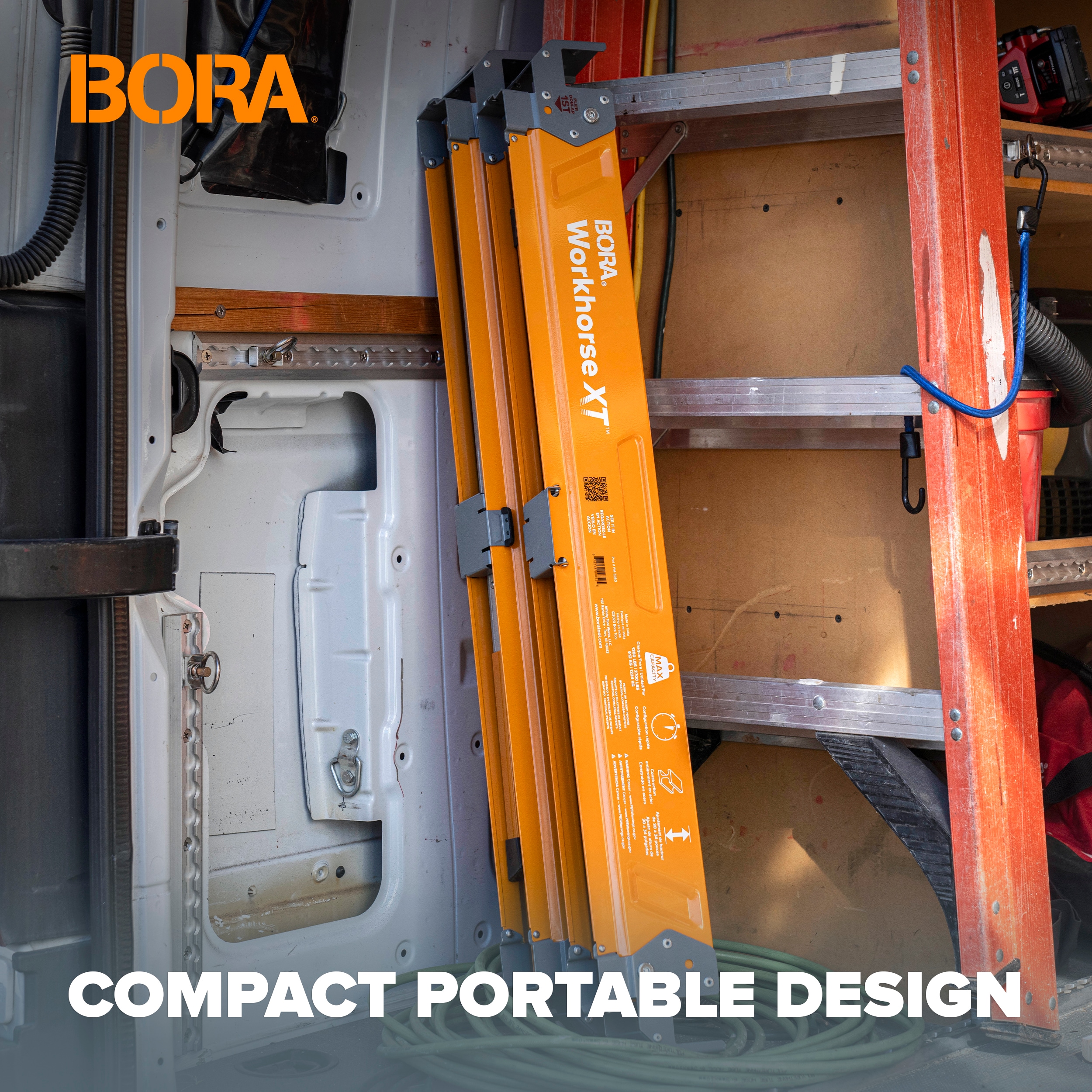 BORA Workhorse XT Caballo de Sierra Ajustable de Acero de 38 pulgadas de ancho por 30 pulgadas de alto (Capacidad de 1350 lb) PM-3360