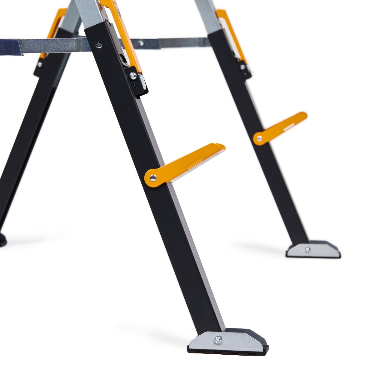 Caballo de sierra de acero ajustable TOUGHBUILT C650-2 de 42.4 pulgadas de ancho x 32.09 pulgadas de alto (capacidad de 1300 lbs) TB-C650-2