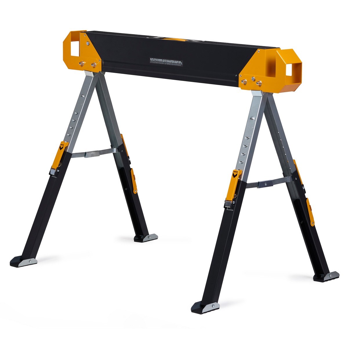 Caballo de sierra de acero ajustable TOUGHBUILT C650-2 de 42.4 pulgadas de ancho x 32.09 pulgadas de alto (capacidad de 1300 lbs) TB-C650-2