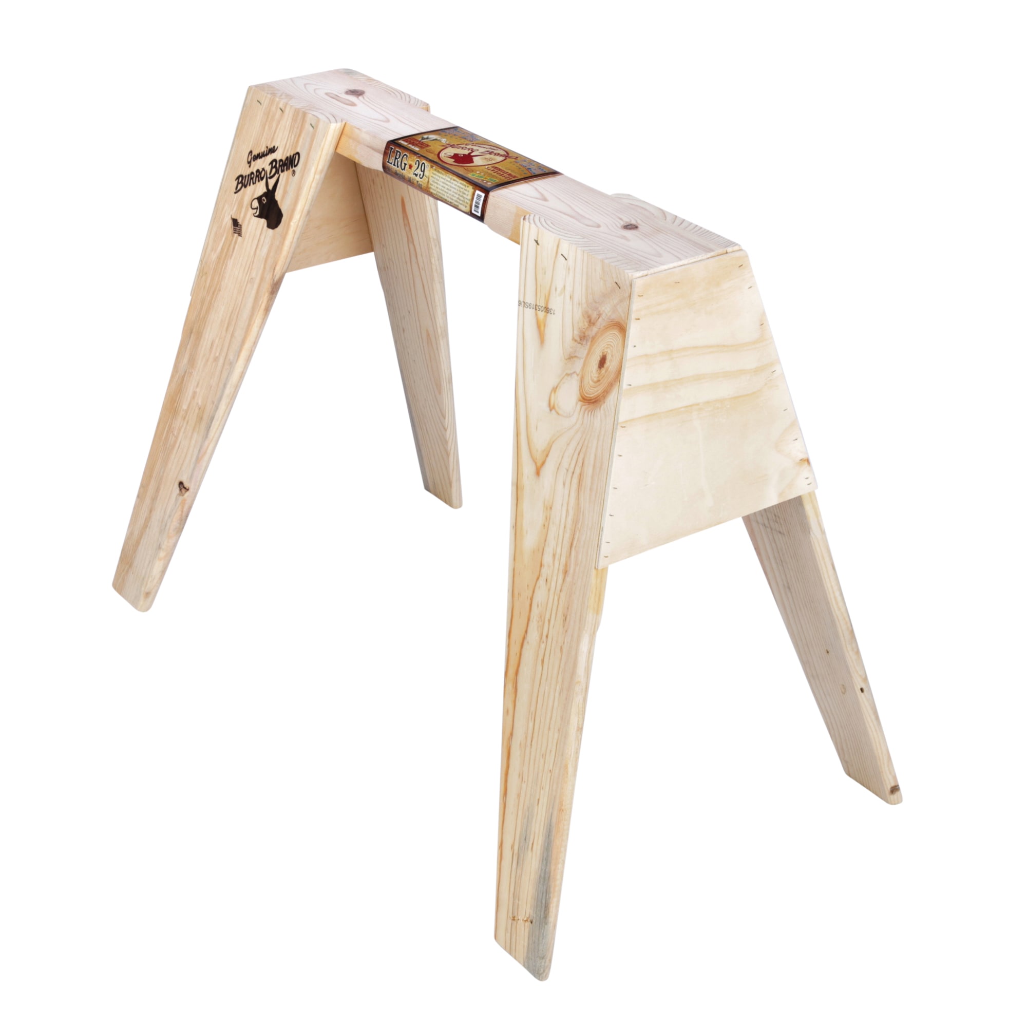 Soporte de sierra de madera BURRO BRAND Classic de 21 pulgadas de ancho por 29 pulgadas de alto (capacidad de 1000 lb) PL16L