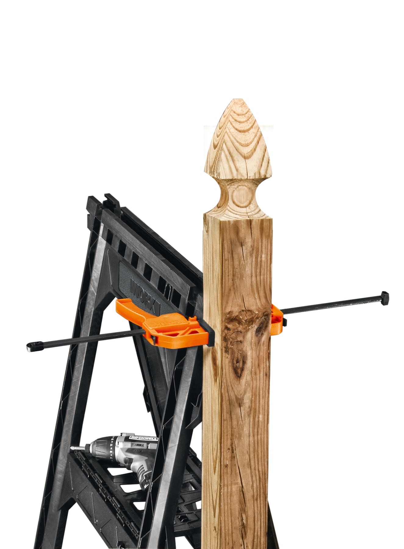 Caballo de sierra ABS WORX de 27.0 pulgadas de ancho por 32.0 pulgadas de alto (capacidad de 1000.0 lb) WX065