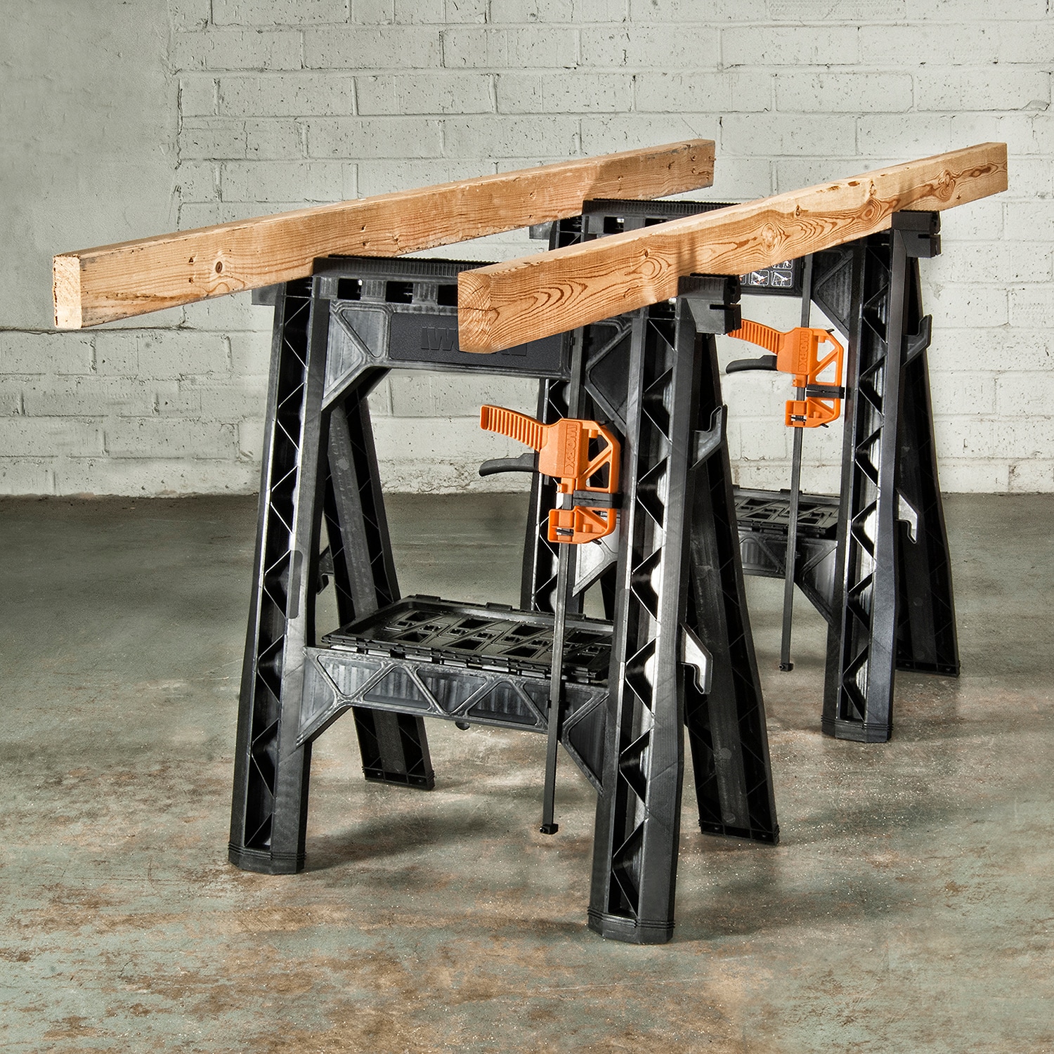 Caballo de sierra ABS WORX de 27.0 pulgadas de ancho por 32.0 pulgadas de alto (capacidad de 1000.0 lb) WX065