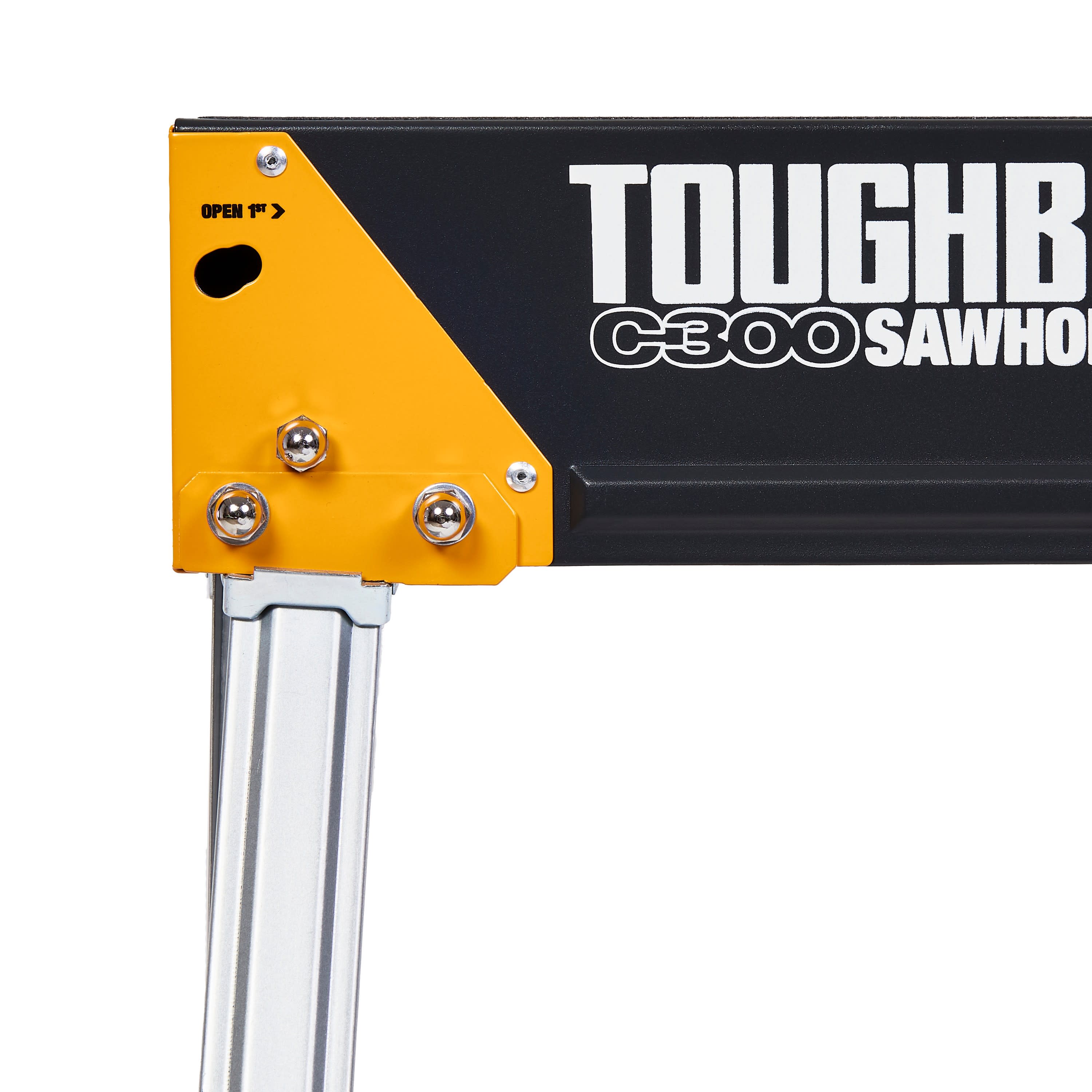 Caballo de aserradero de acero TOUGHBUILT C300-2 2-pack de 35.51 pulgadas de ancho x 28.54 pulgadas de alto (Capacidad de 2200 lb) TB-C300-2