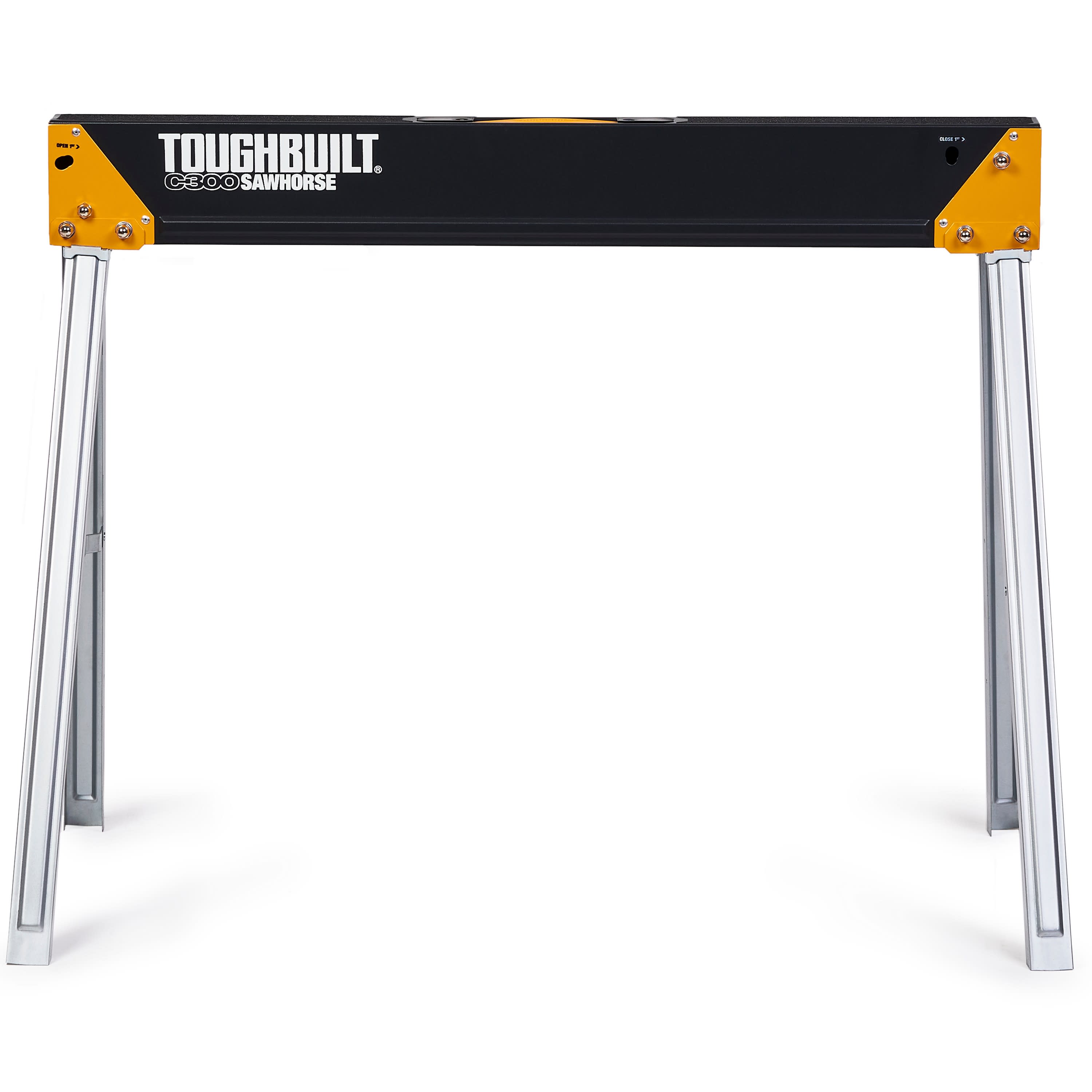Caballo de aserradero de acero TOUGHBUILT C300-2 2-pack de 35.51 pulgadas de ancho x 28.54 pulgadas de alto (Capacidad de 2200 lb) TB-C300-2