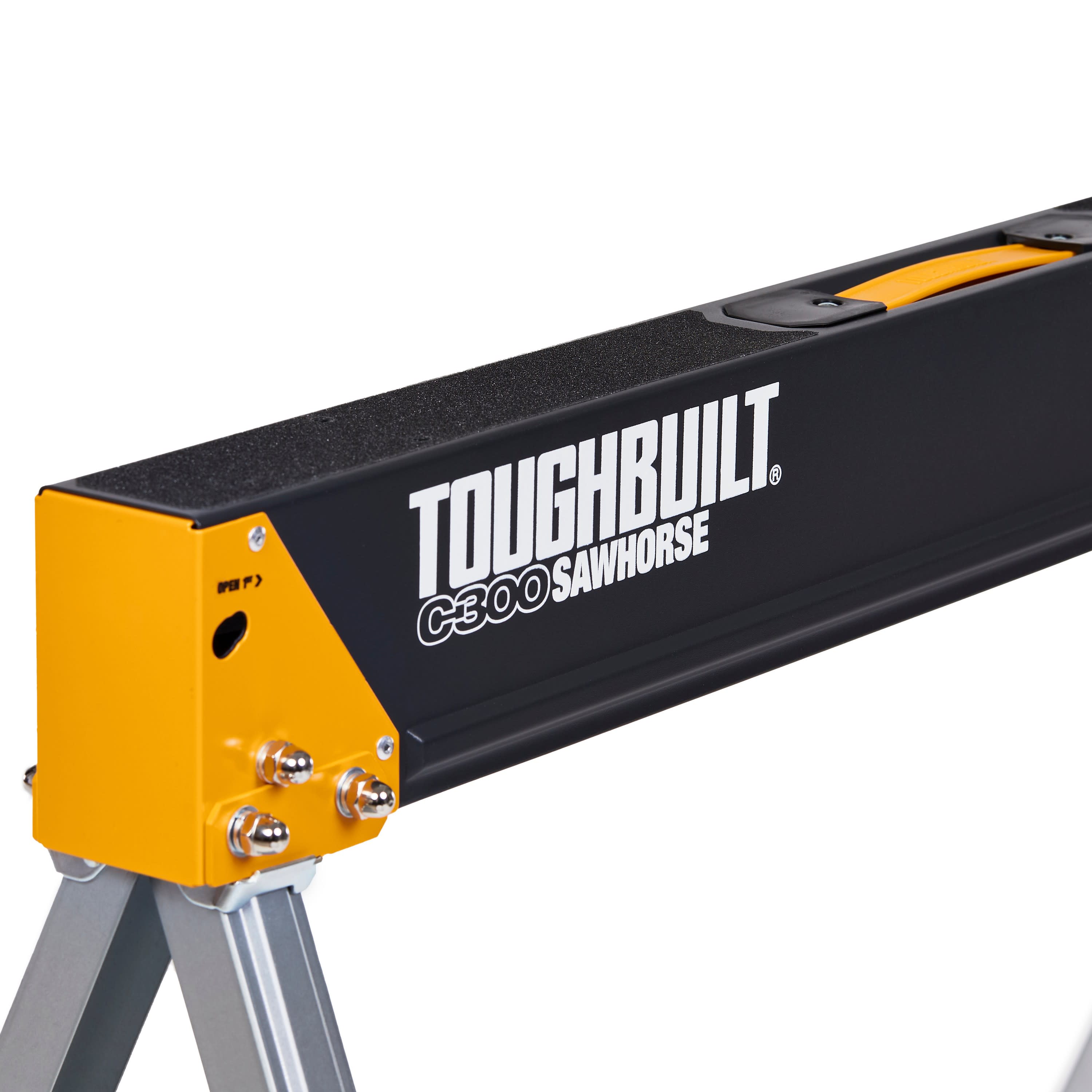 Caballo de aserradero de acero TOUGHBUILT C300-2 2-pack de 35.51 pulgadas de ancho x 28.54 pulgadas de alto (Capacidad de 2200 lb) TB-C300-2