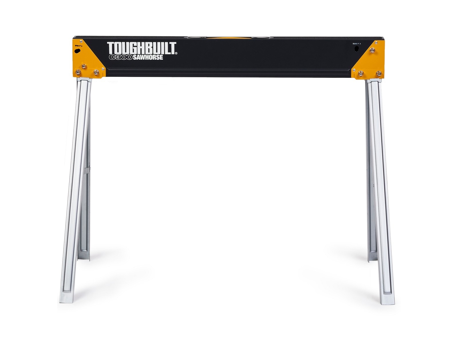 Topes para sierra de acero TOUGHBUILT C300 de 36 pulgadas de ancho y 28.5 pulgadas de alto (capacidad de 1100 lb) TB-C300