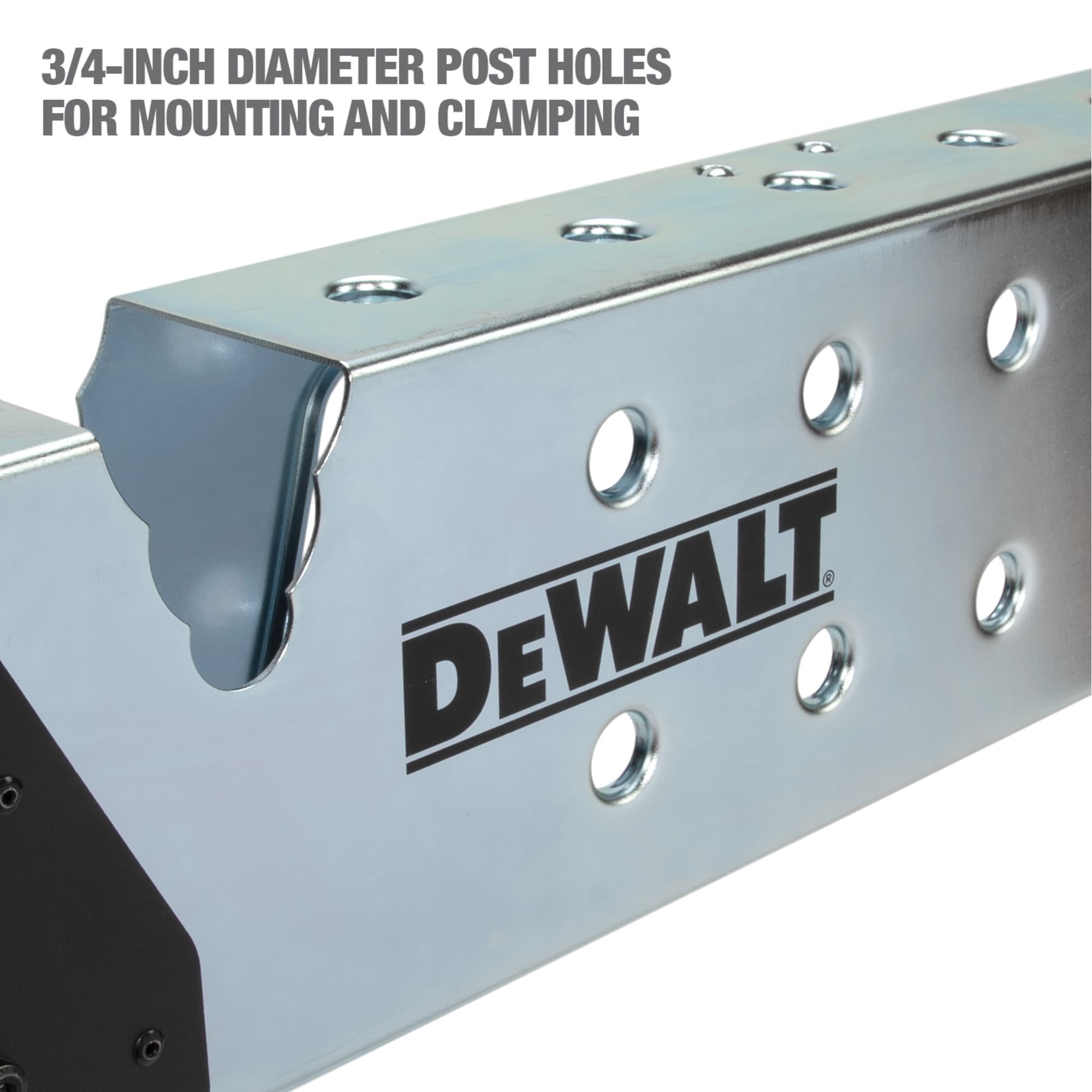 Caballo de sierra de acero ajustable para soldar DEWALT de 36 pulgadas de ancho x 33 pulgadas de alto (Capacidad de 1100 lbs) 92799