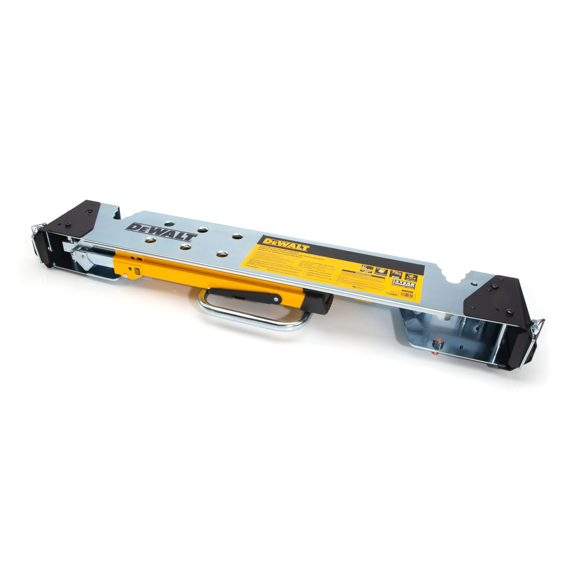 Caballo de sierra de acero ajustable para soldar DEWALT de 36 pulgadas de ancho x 33 pulgadas de alto (Capacidad de 1100 lbs) 92799