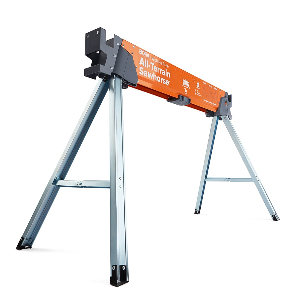 Caballo todoterreno BORA 2-Pack 42.5-Pulgadas L x 30-Pulgadas A Caballete de Sierra de Acero Ajustable (Capacidad de 1500 lbs) PM-4520T