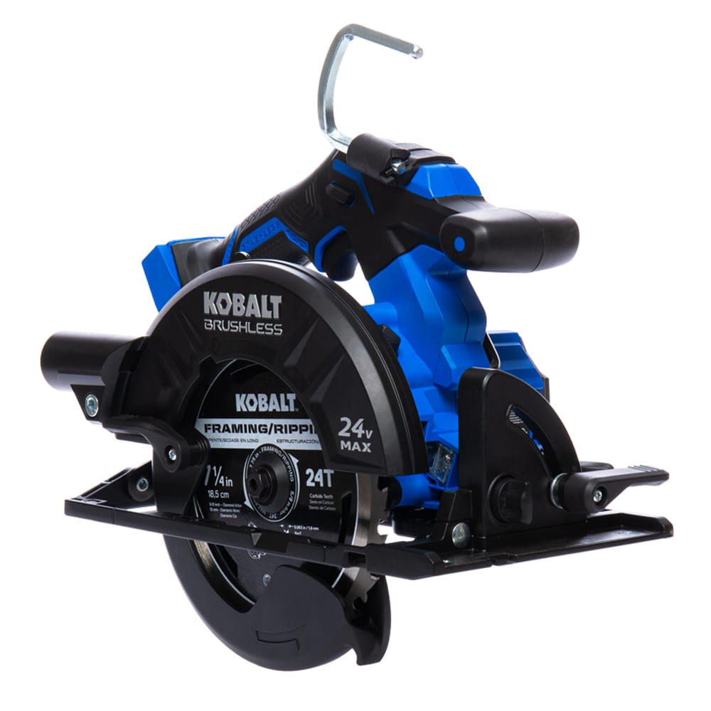 Kobalt XTR Sierra circular inalámbrica de 24 voltios y 7-1/4 pulgadas con motor sin escobillas KXCS 124B-03